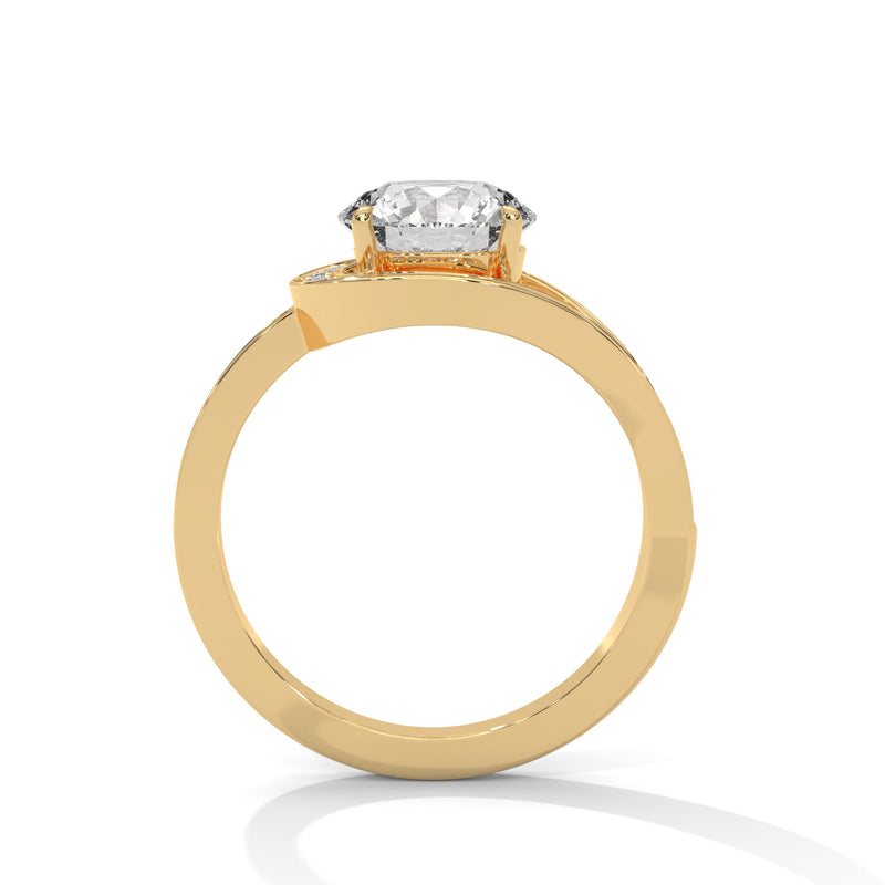 14K Yellow Gold 18K Yellow Gold Round