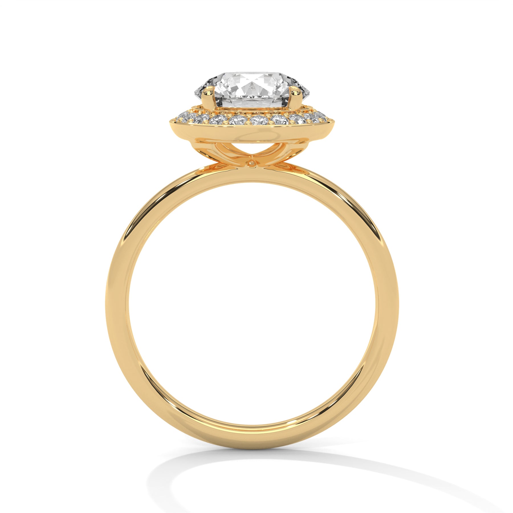 14K Yellow Gold 18K Yellow Gold Round