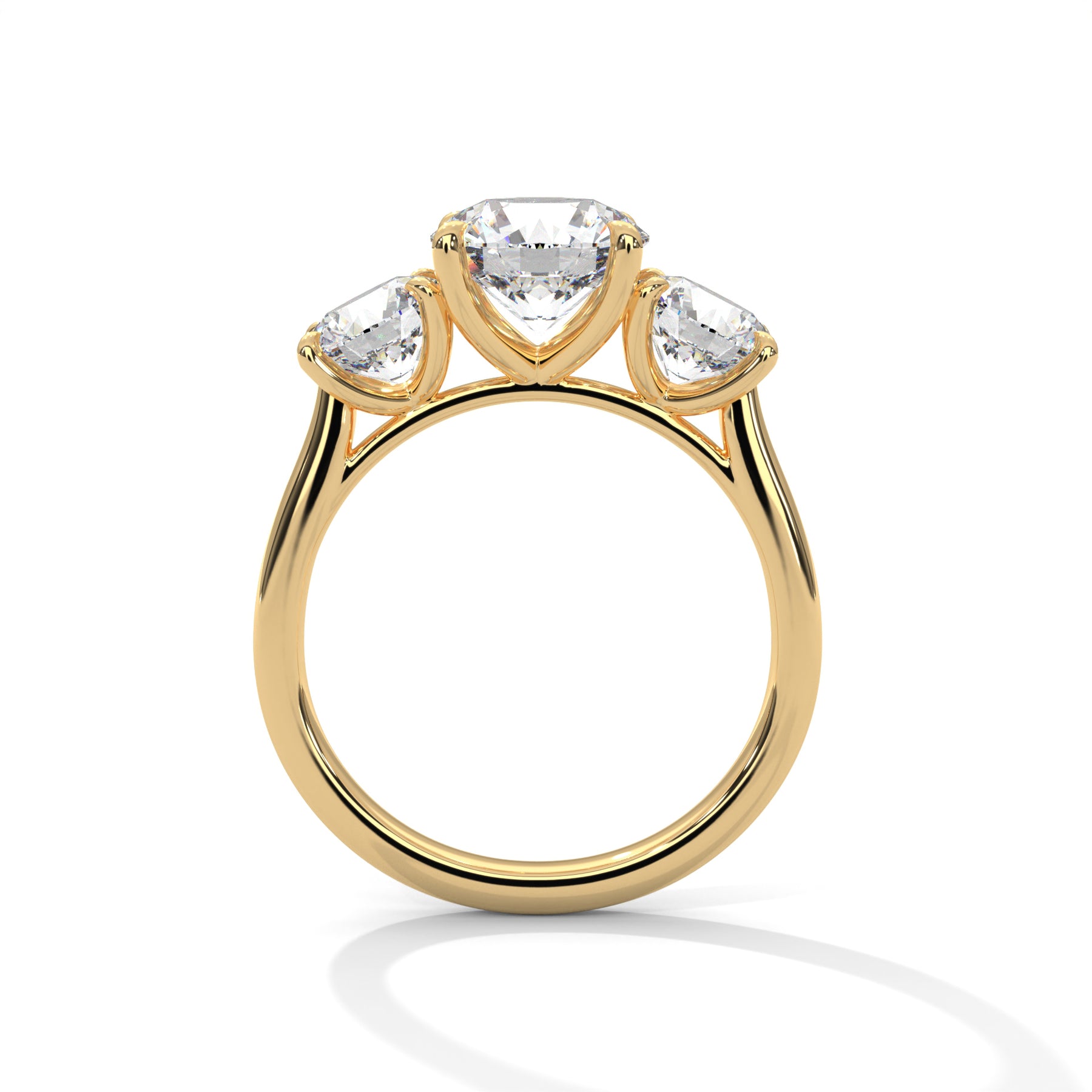14K Yellow Gold 18K Yellow Gold Round