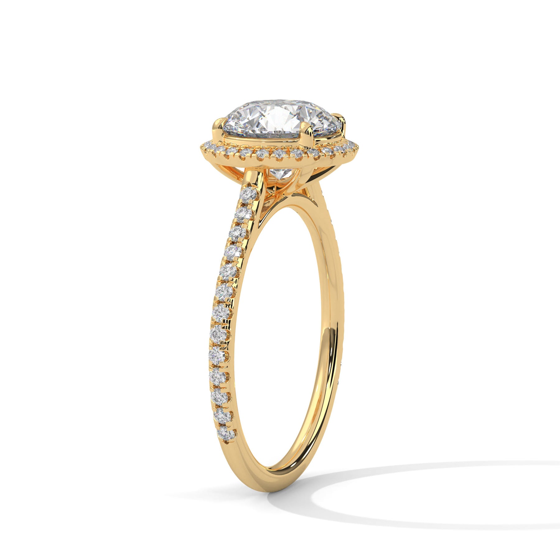14K Yellow Gold 18K Yellow Gold Round
