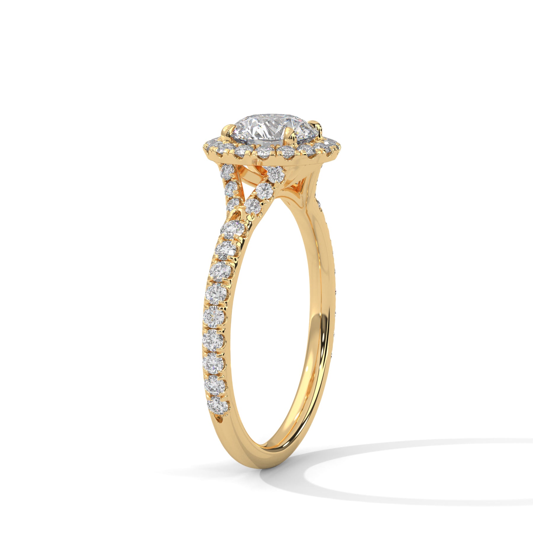 14K Yellow Gold 18K Yellow Gold Round