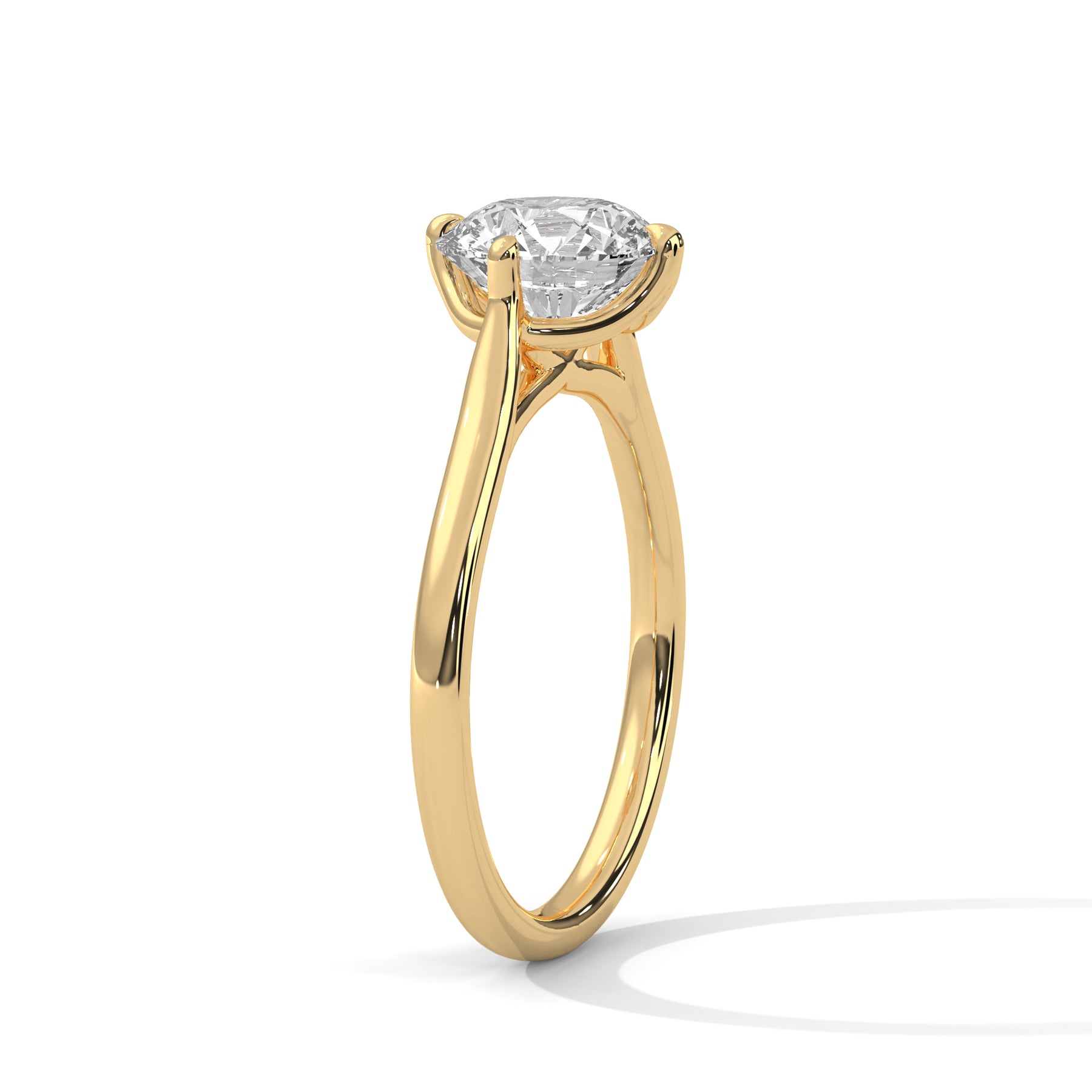 14K Yellow Gold 18K Yellow Gold Round