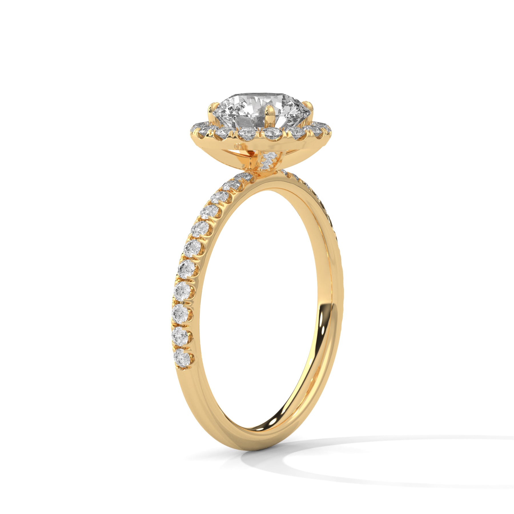 14K Yellow Gold 18K Yellow Gold Round
