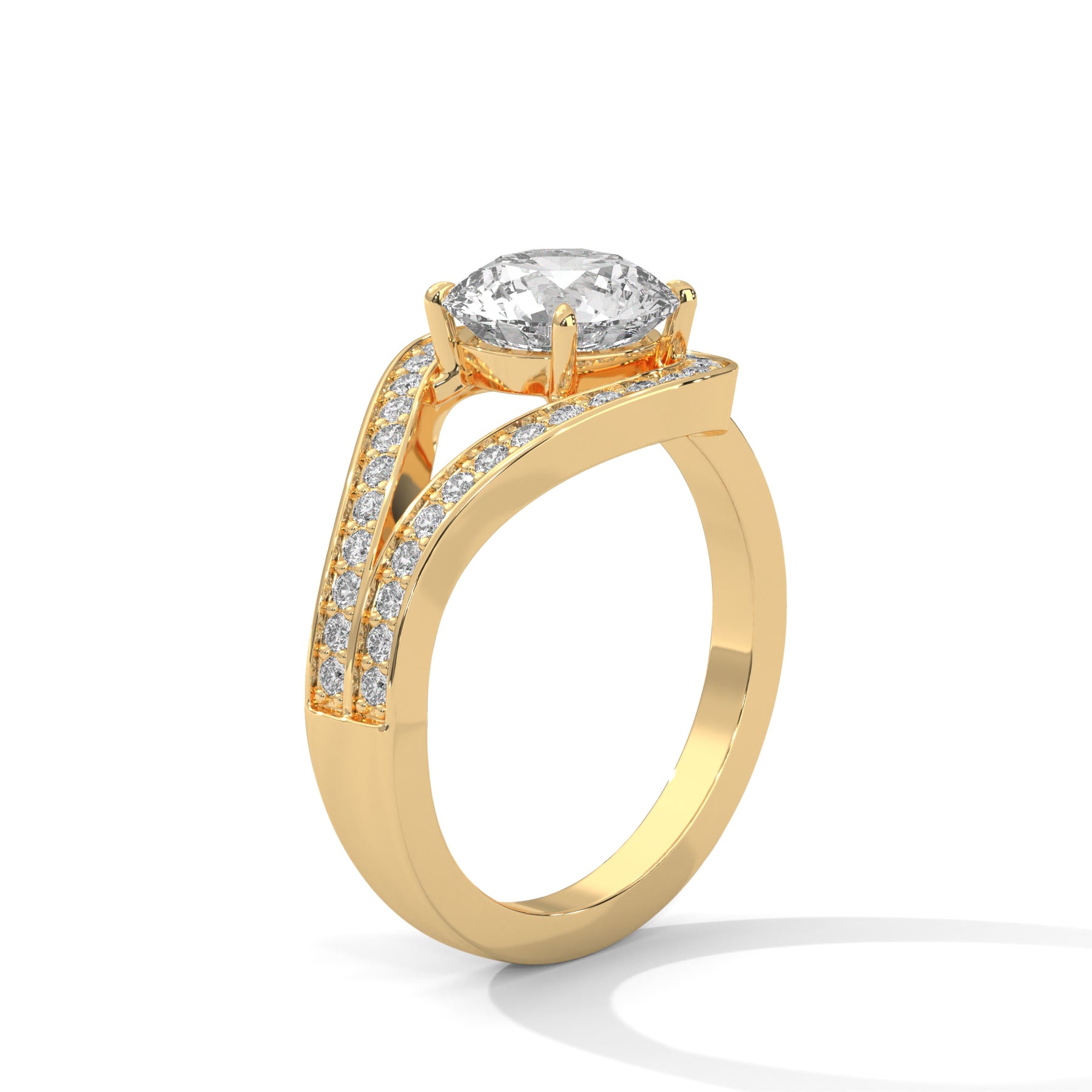 14K Yellow Gold 18K Yellow Gold Round