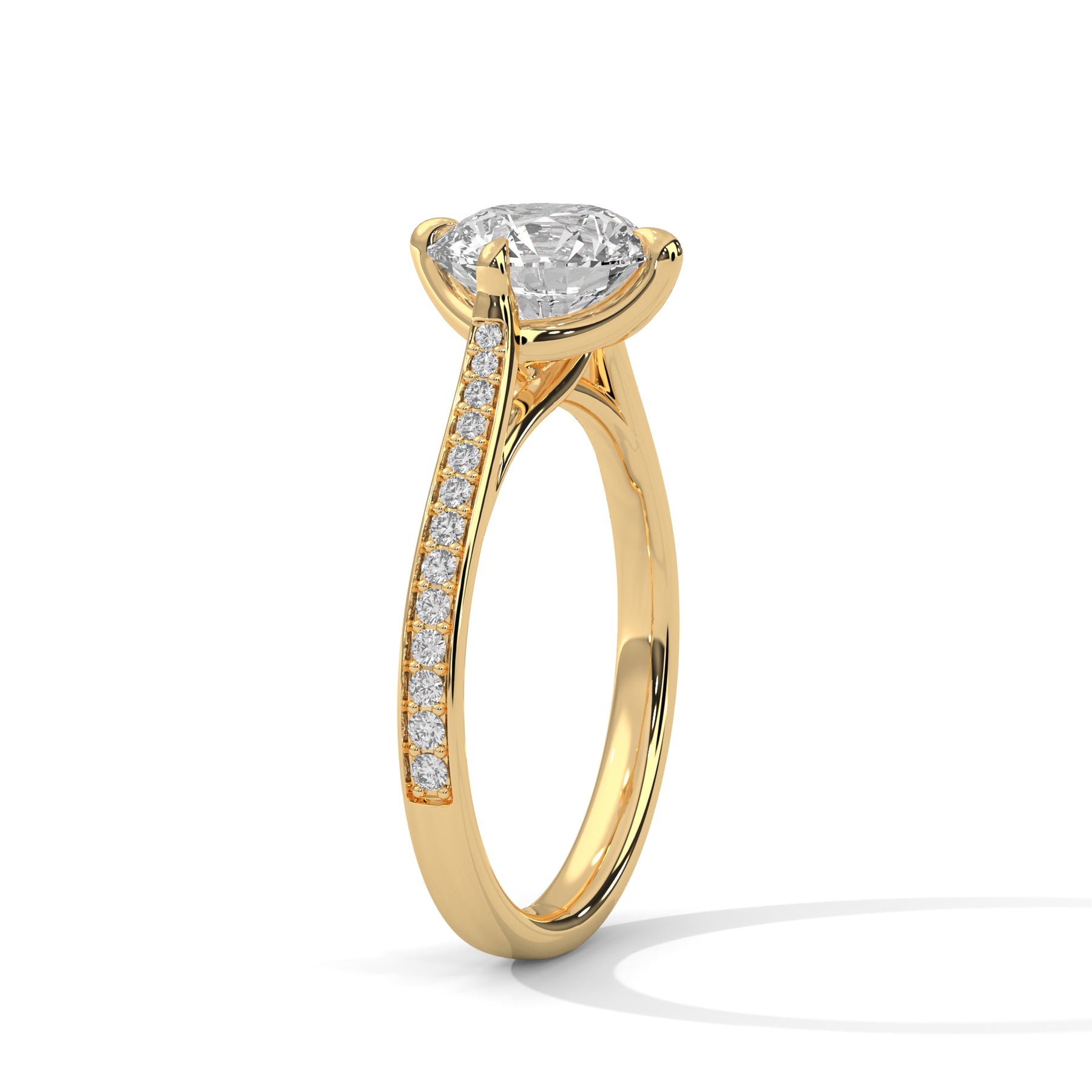 14K Yellow Gold 18K Yellow Gold Round