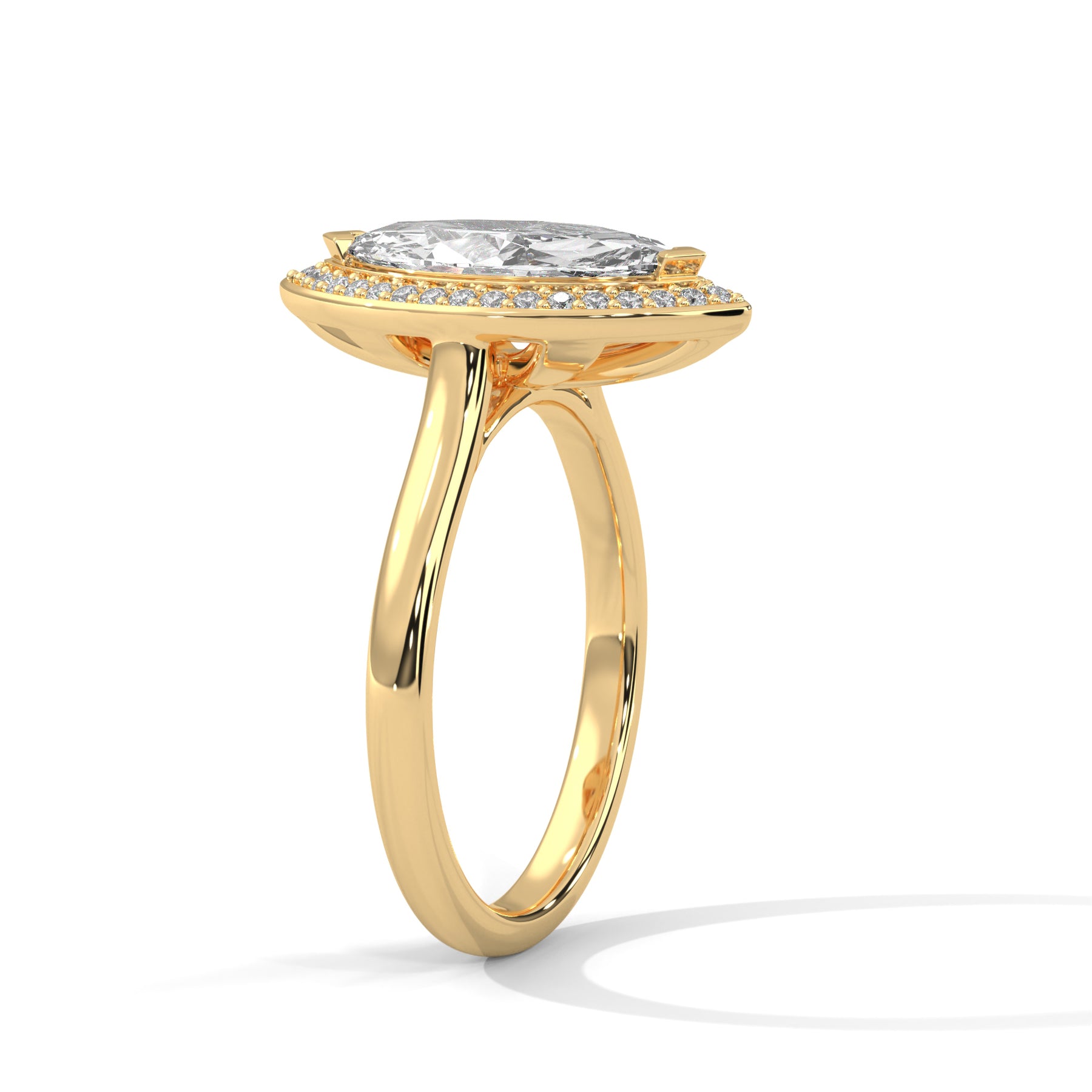 14K Yellow Gold 18K Yellow Gold Marquise