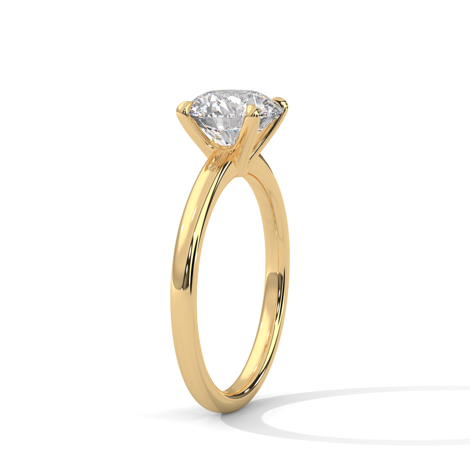 14K Yellow Gold 18K Yellow Gold Round