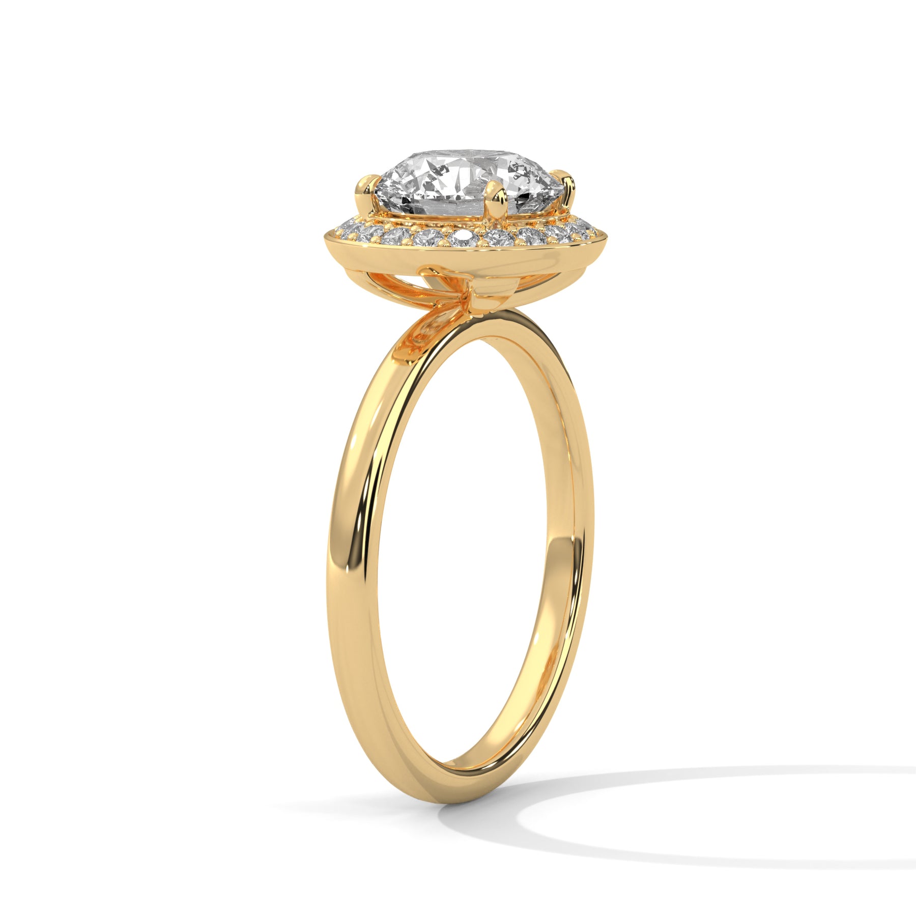14K Yellow Gold 18K Yellow Gold Round