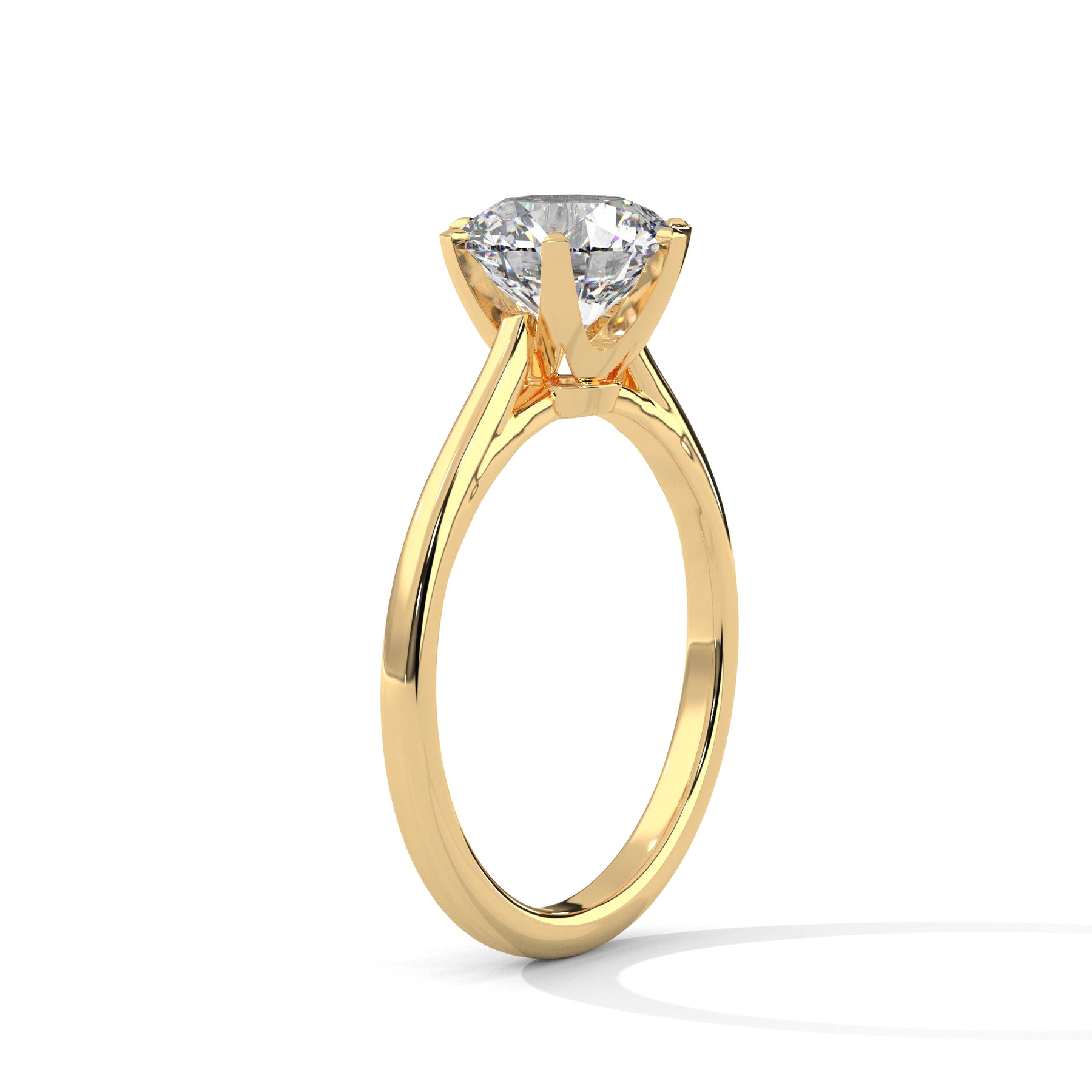 14K Yellow Gold 18K Yellow Gold Round