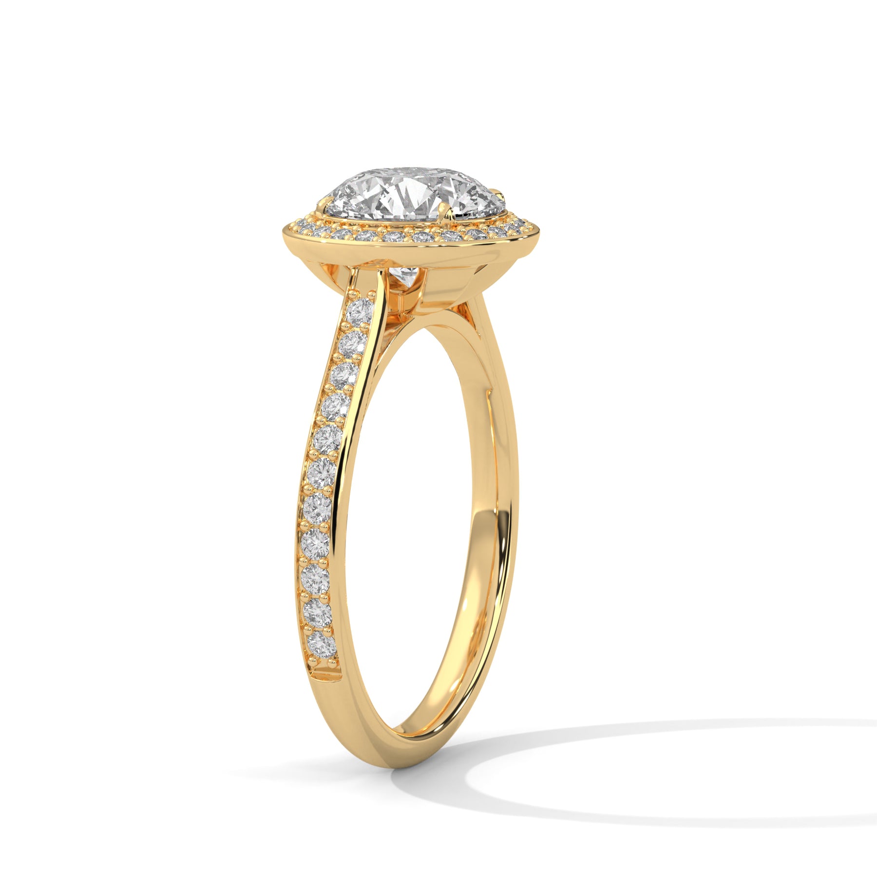 14K Yellow Gold 18K Yellow Gold Round