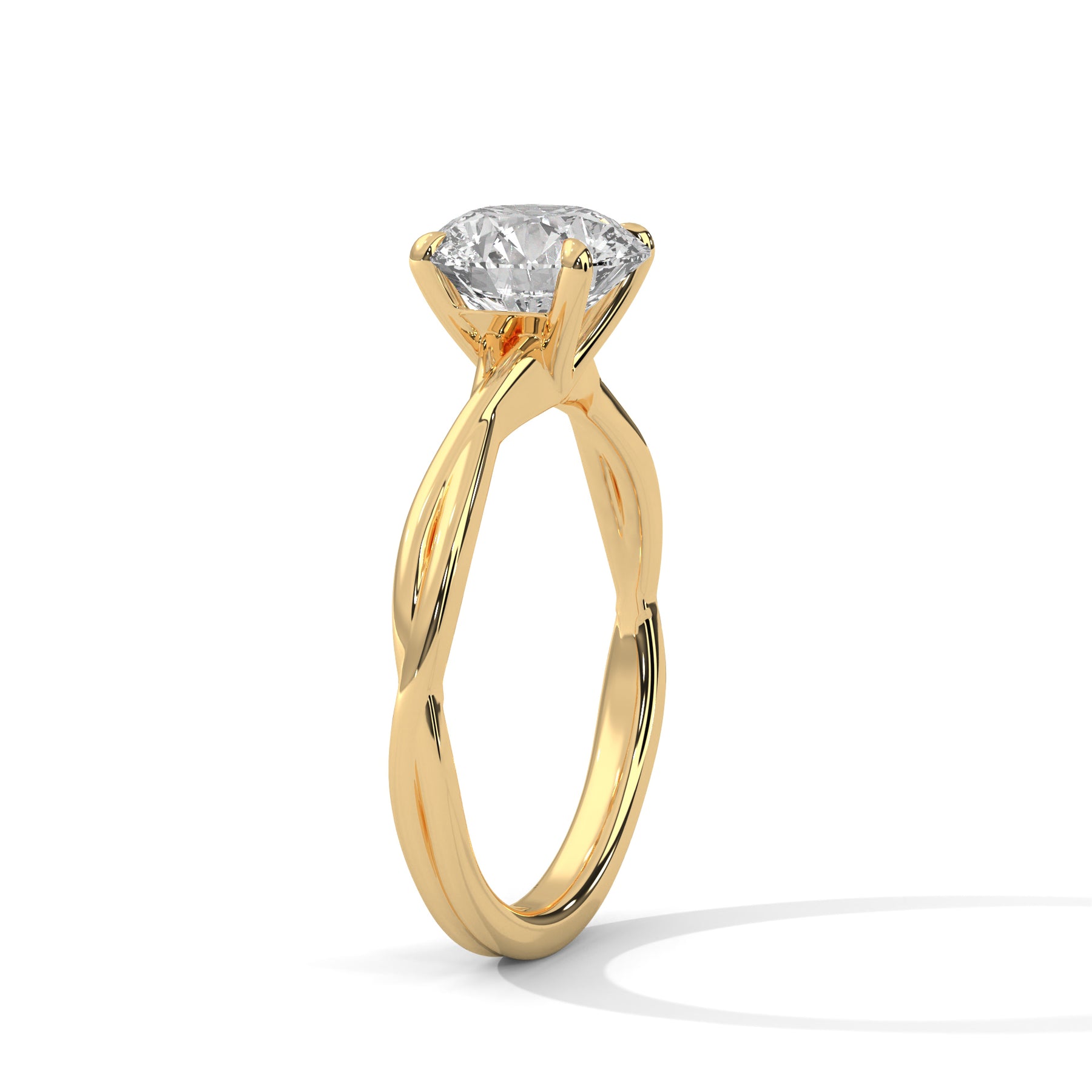 14K Yellow Gold 18K Yellow Gold Round