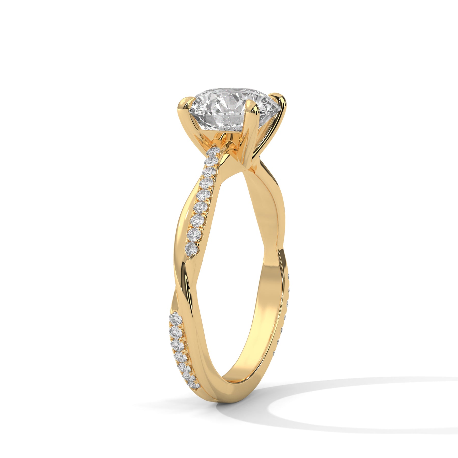 14K Yellow Gold 18K Yellow Gold Round