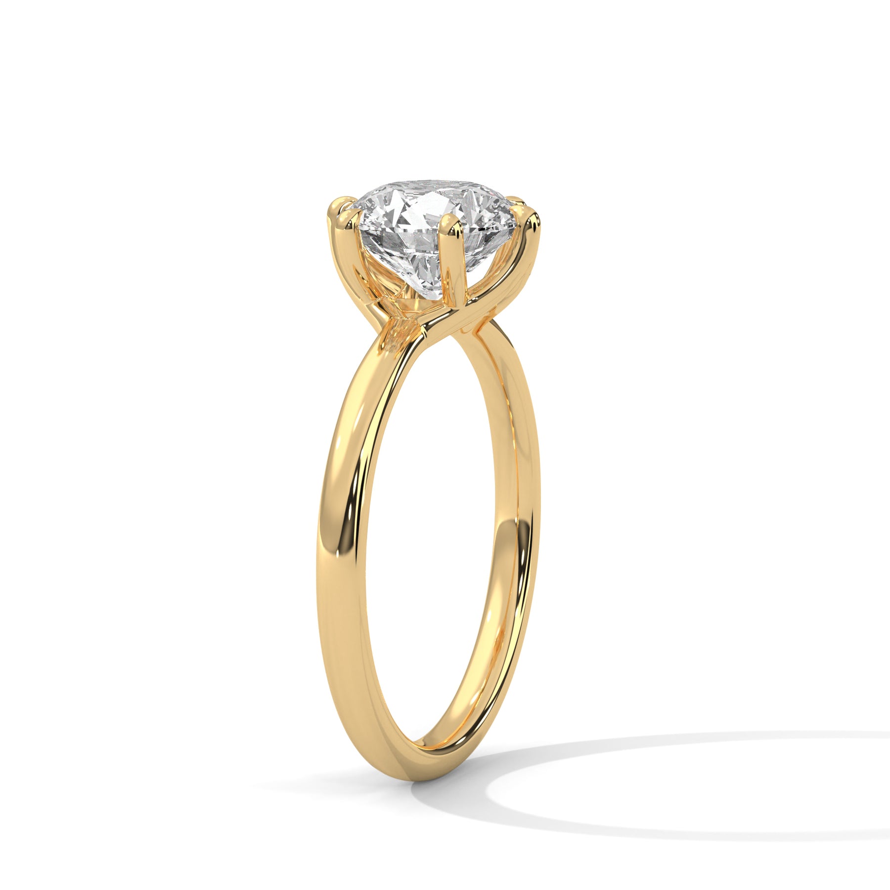 14K Yellow Gold 18K Yellow Gold Round