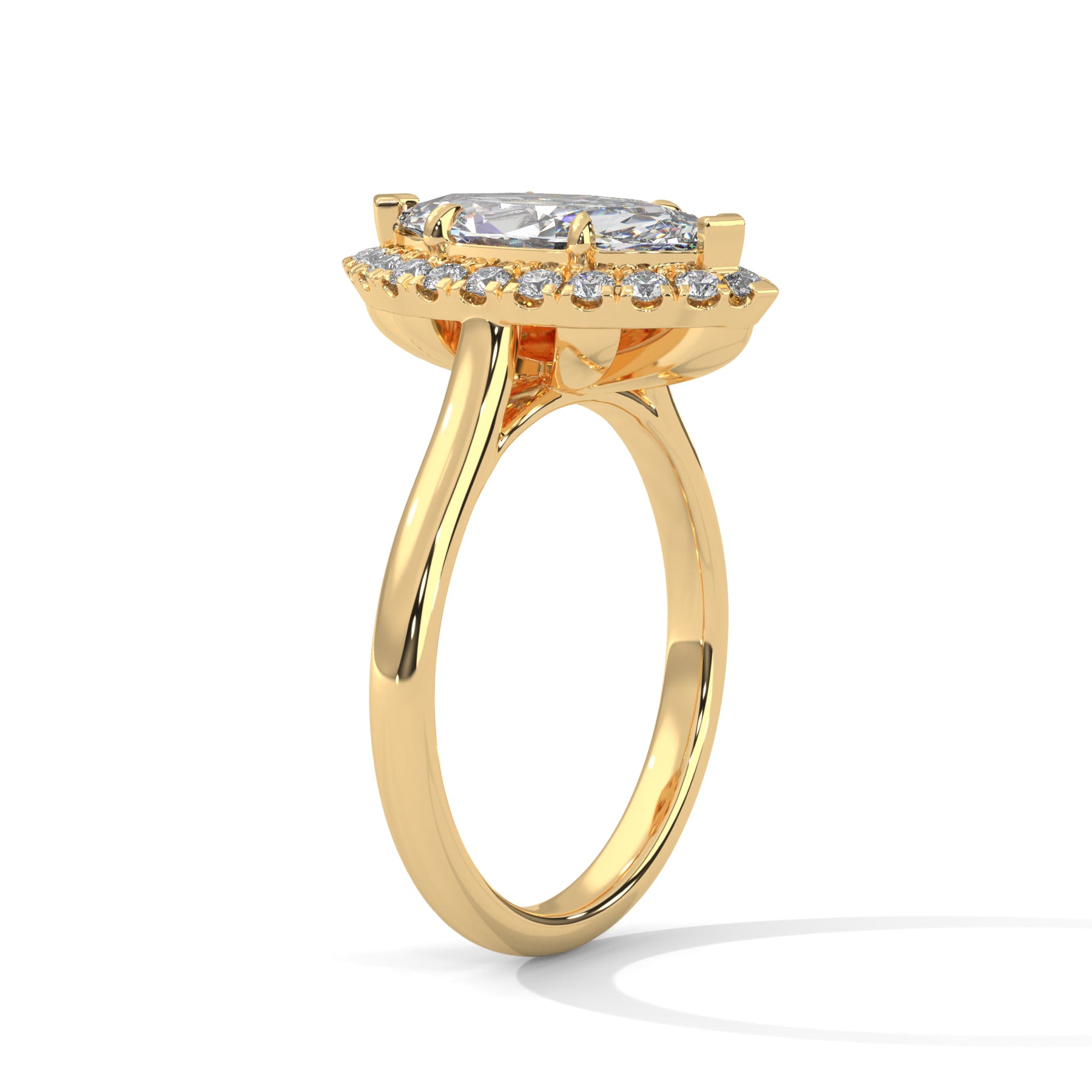 14K Yellow Gold 18K Yellow Gold Marquise