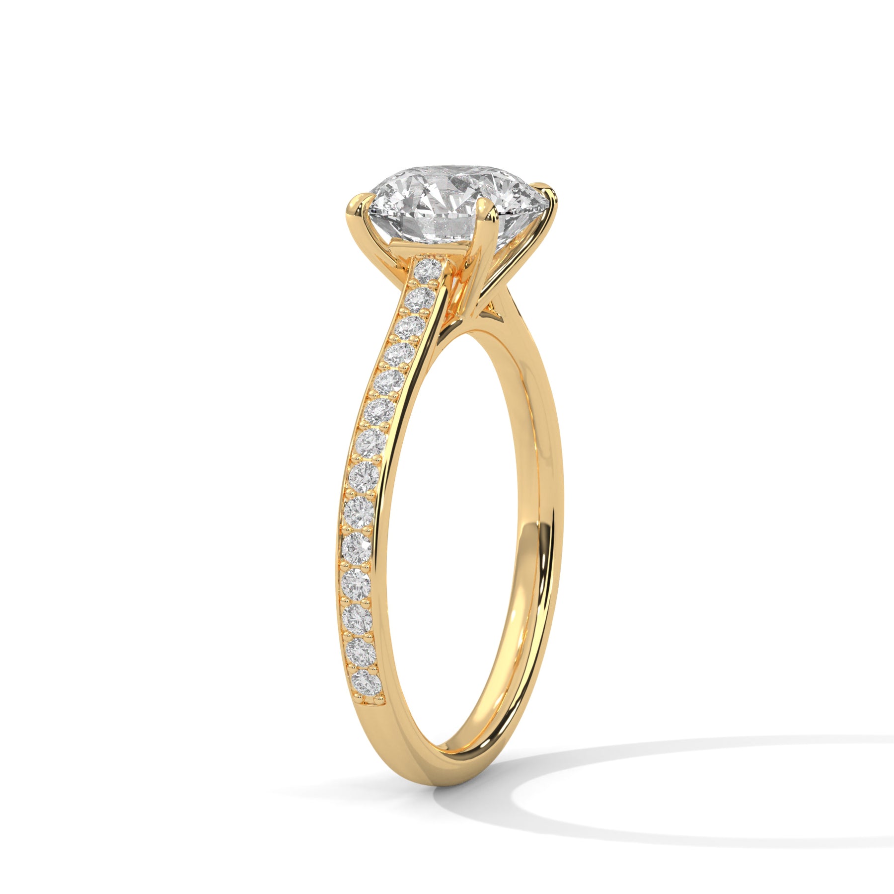 14K Yellow Gold 18K Yellow Gold Round