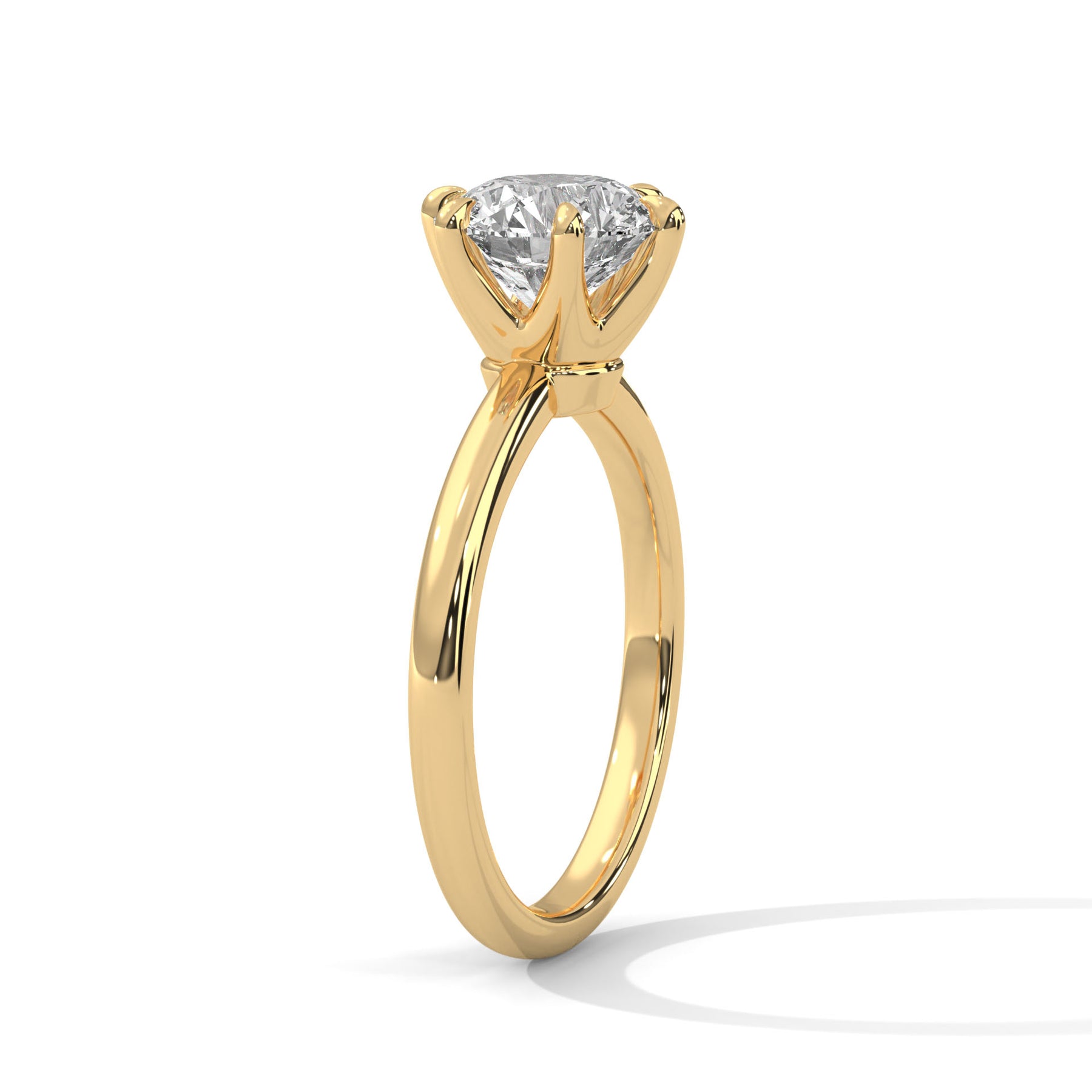 14K Yellow Gold 18K Yellow Gold Round