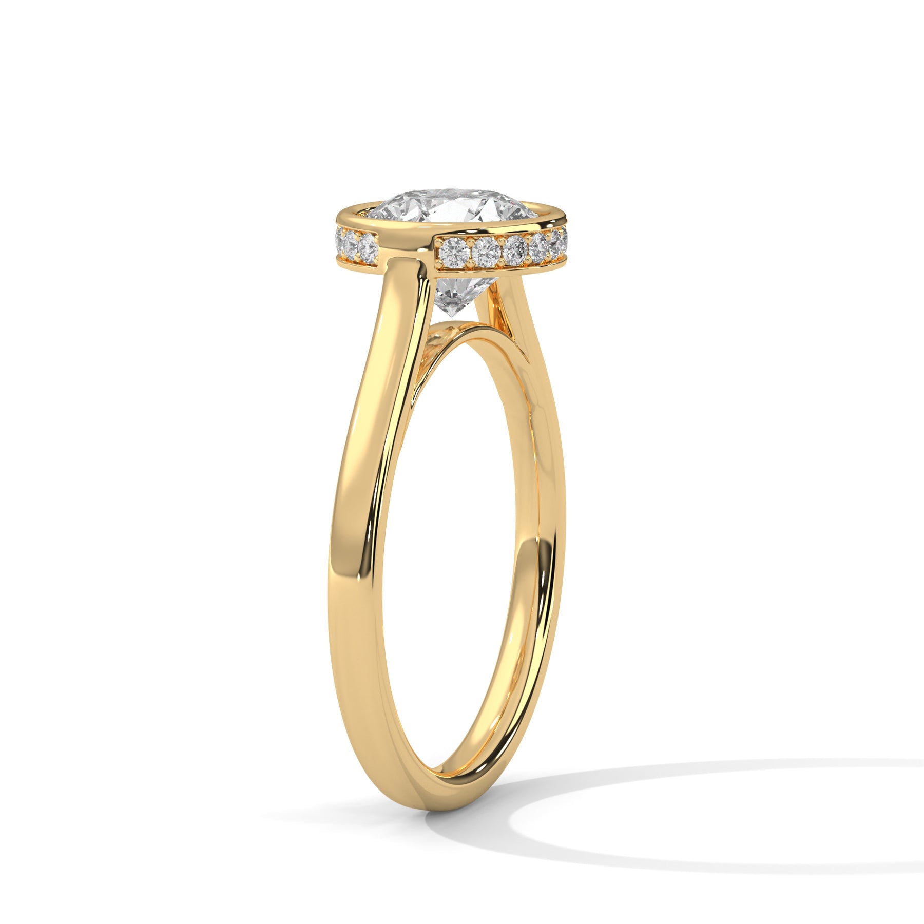 14K Yellow Gold 18K Yellow Gold Round
