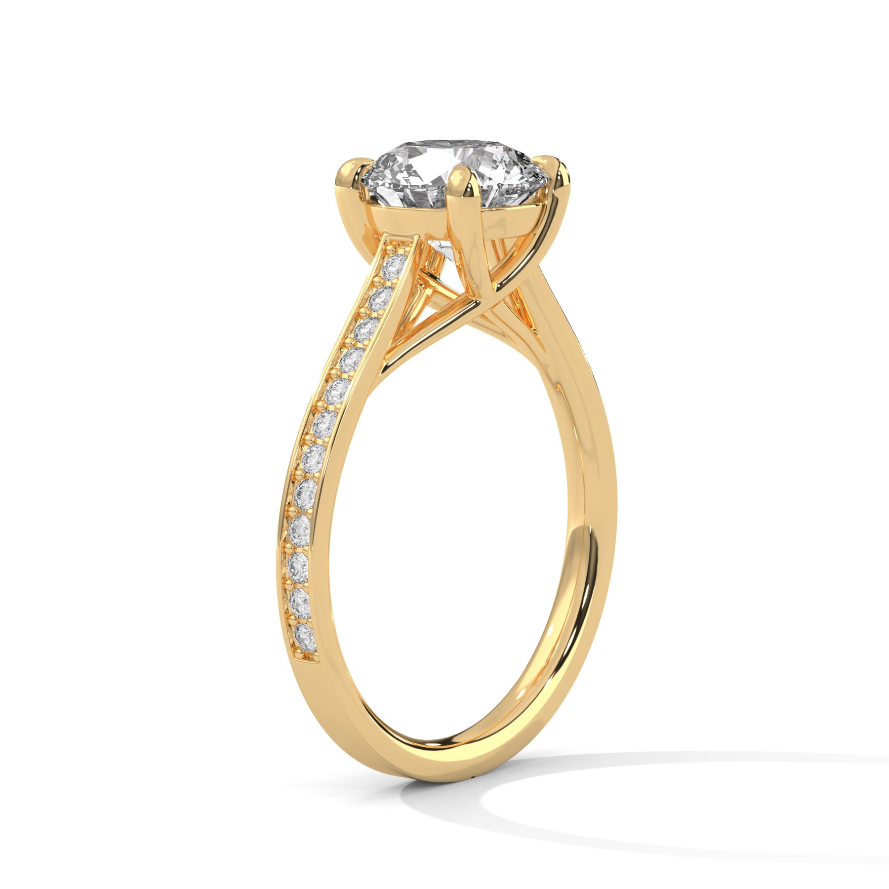 14K Yellow Gold 18K Yellow Gold Round