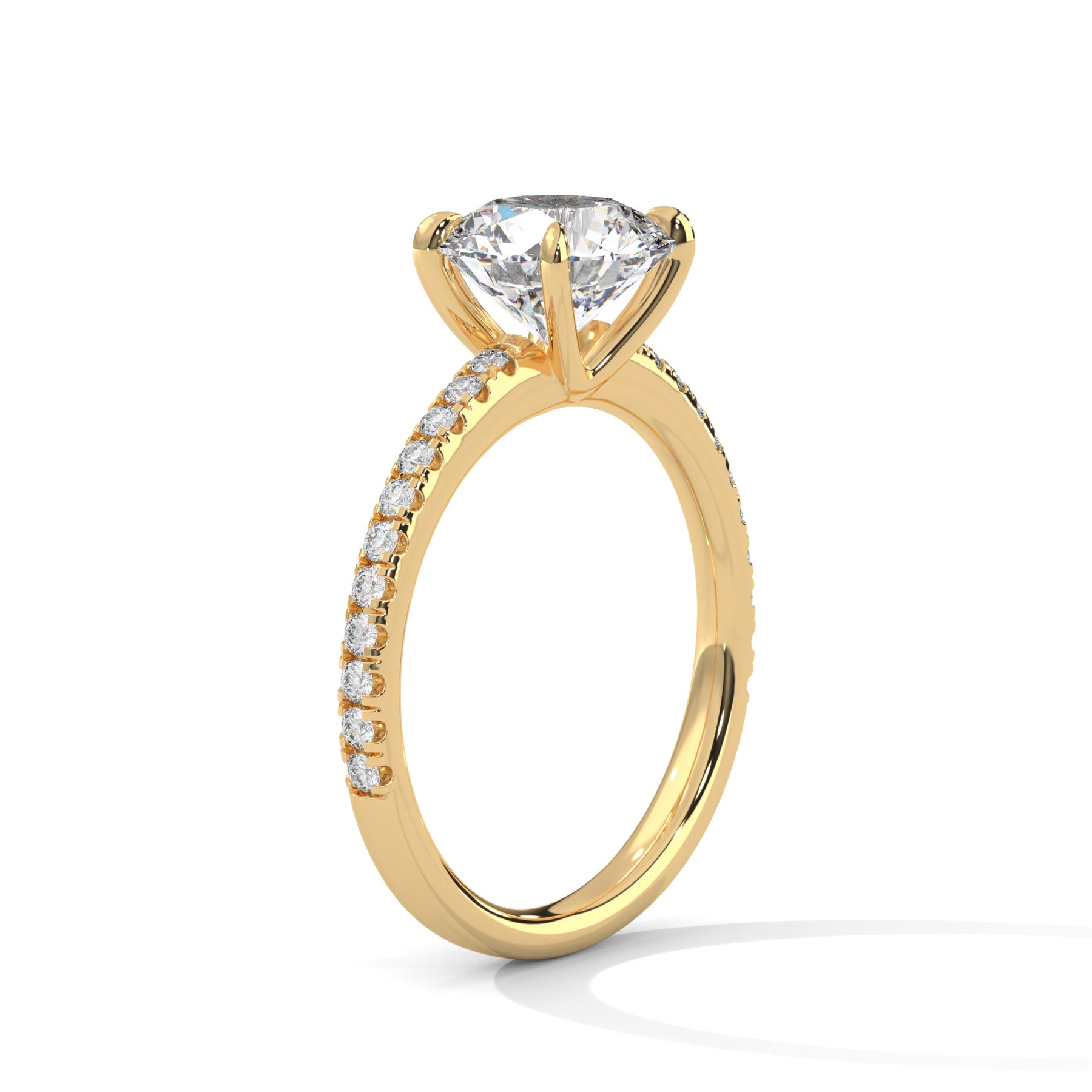 14K Yellow Gold 18K Yellow Gold Round