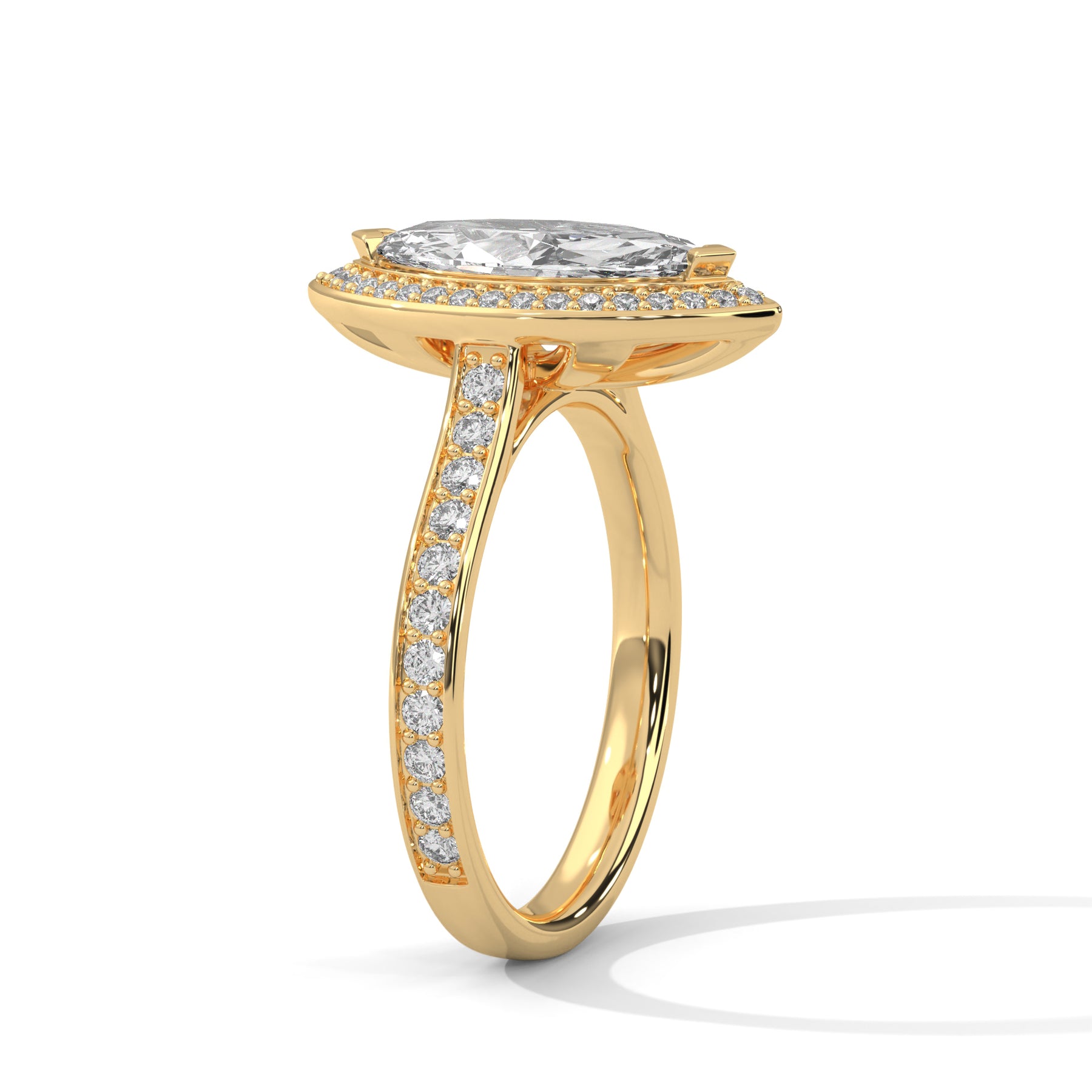 14K Yellow Gold 18K Yellow Gold Marquise