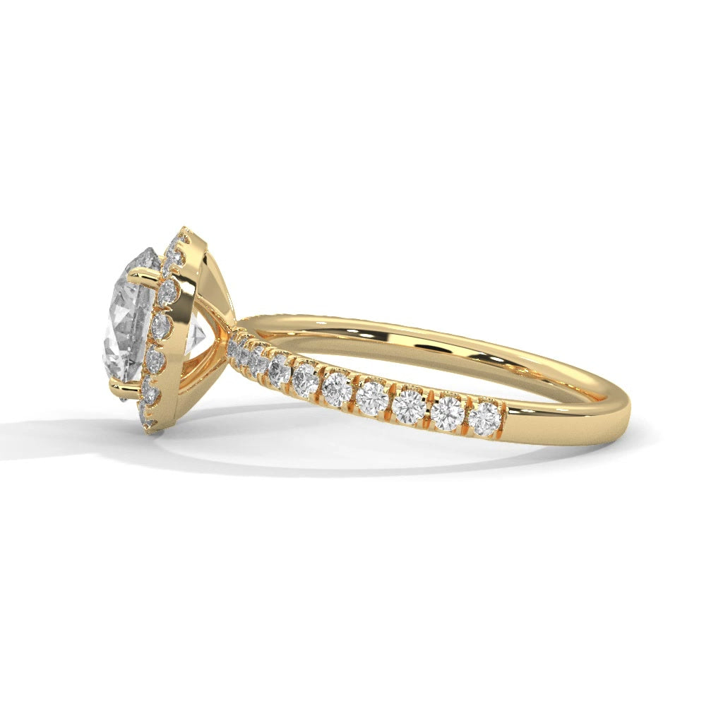 14K Yellow Gold 18K Yellow Gold Round