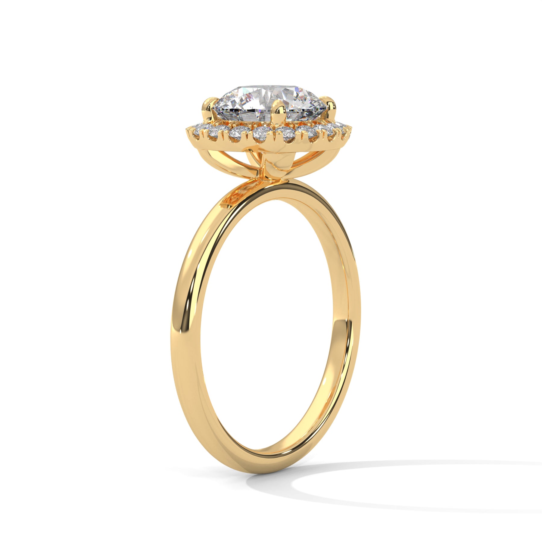 14K Yellow Gold 18K Yellow Gold Round