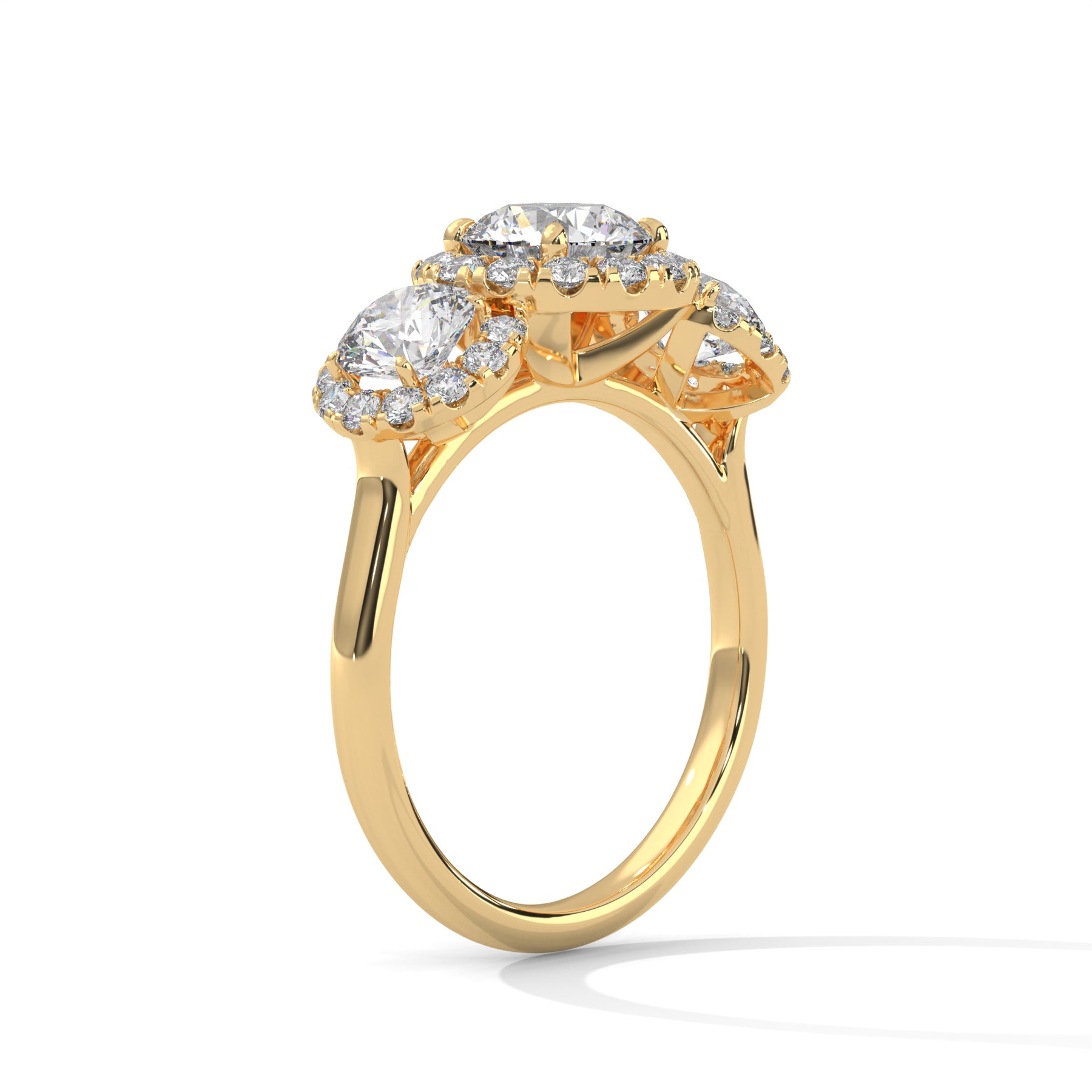 14K Yellow Gold 18K Yellow Gold Round