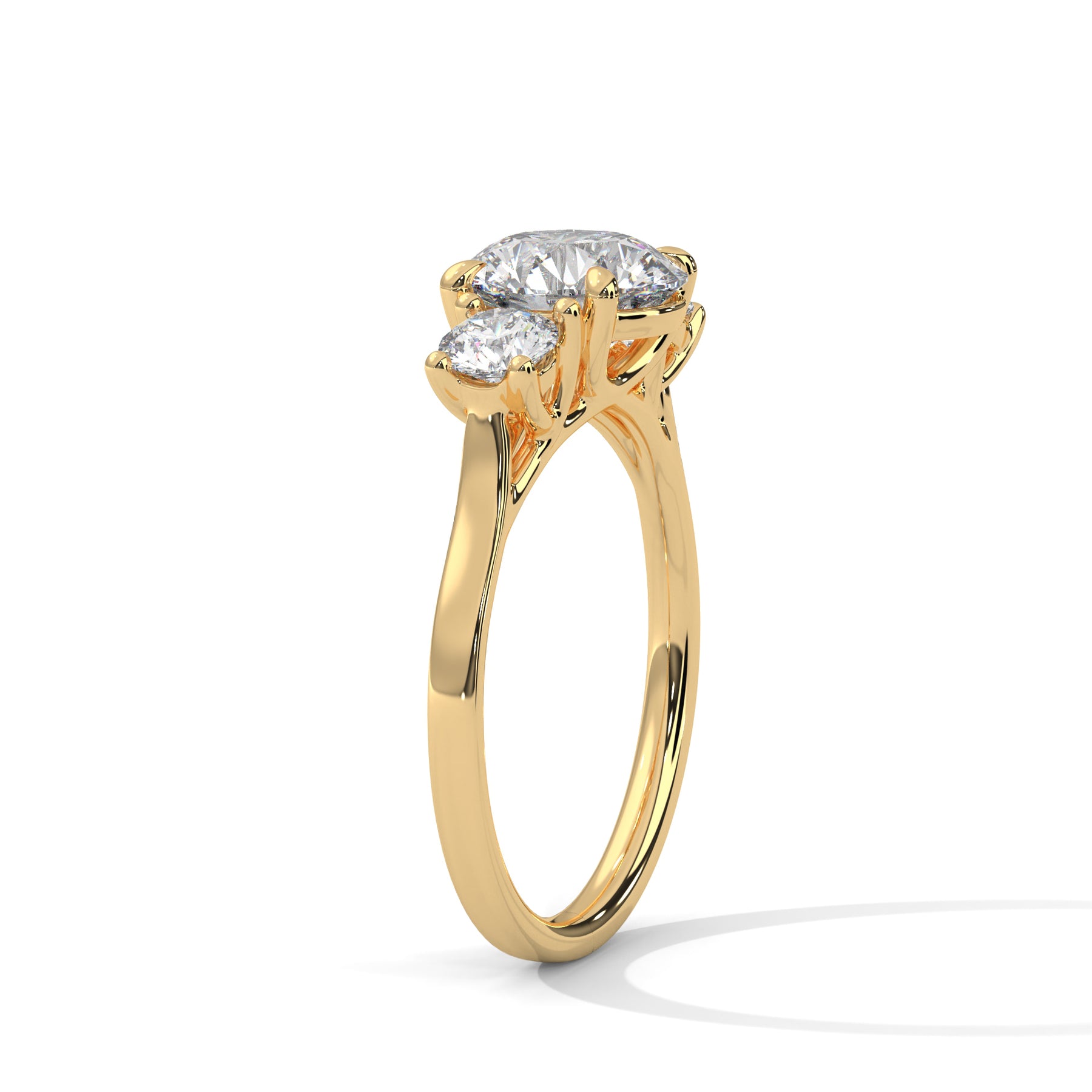 14K Yellow Gold 18K Yellow Gold Round