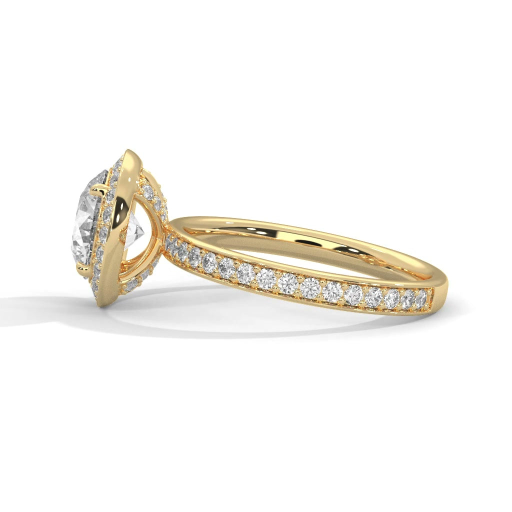 14K Yellow Gold 18K Yellow Gold Round