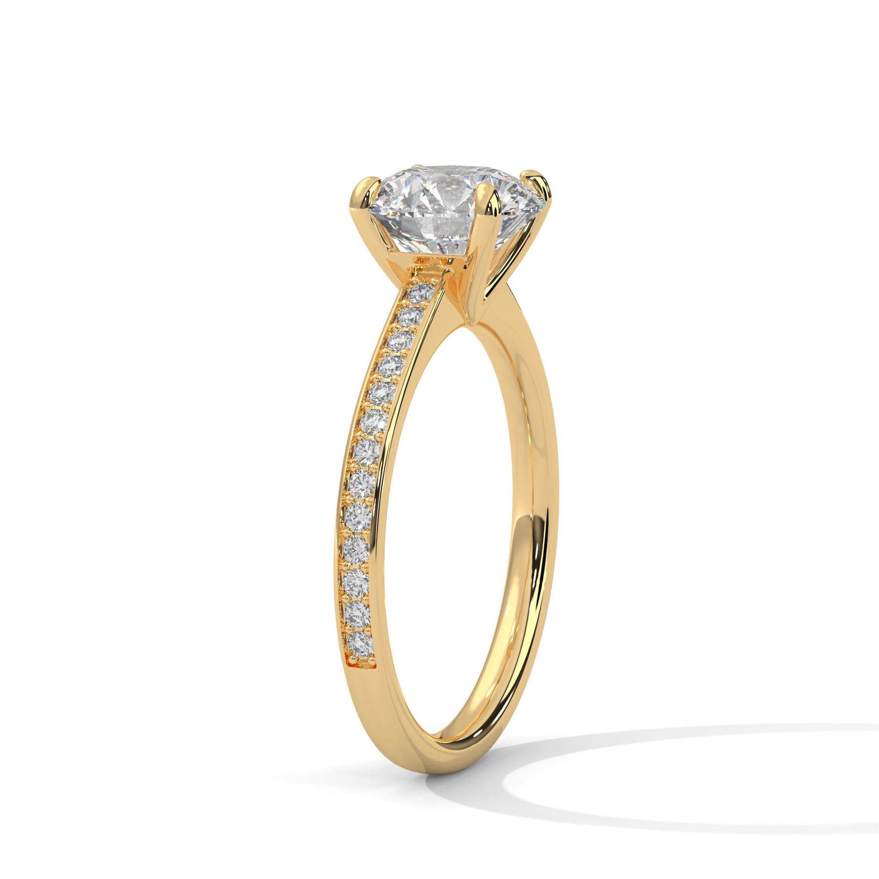 14K Yellow Gold 18K Yellow Gold Round