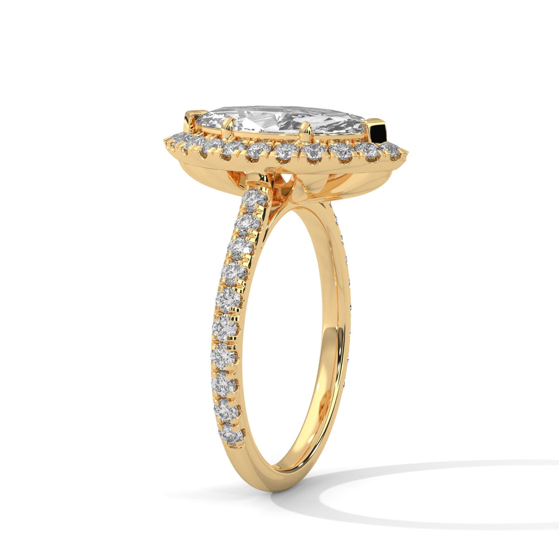 14K Yellow Gold 18K Yellow Gold Marquise