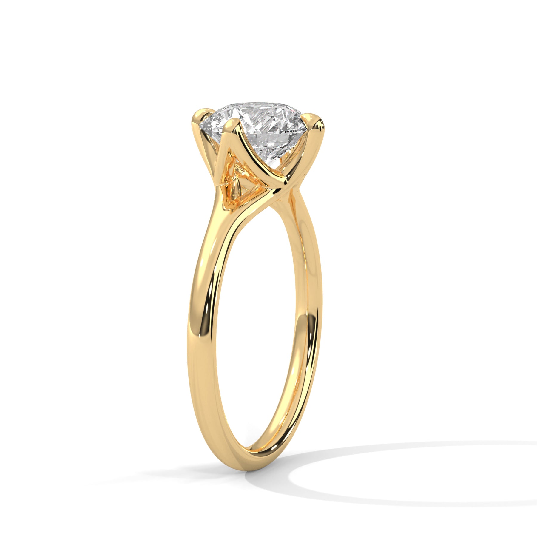14K Yellow Gold 18K Yellow Gold Round