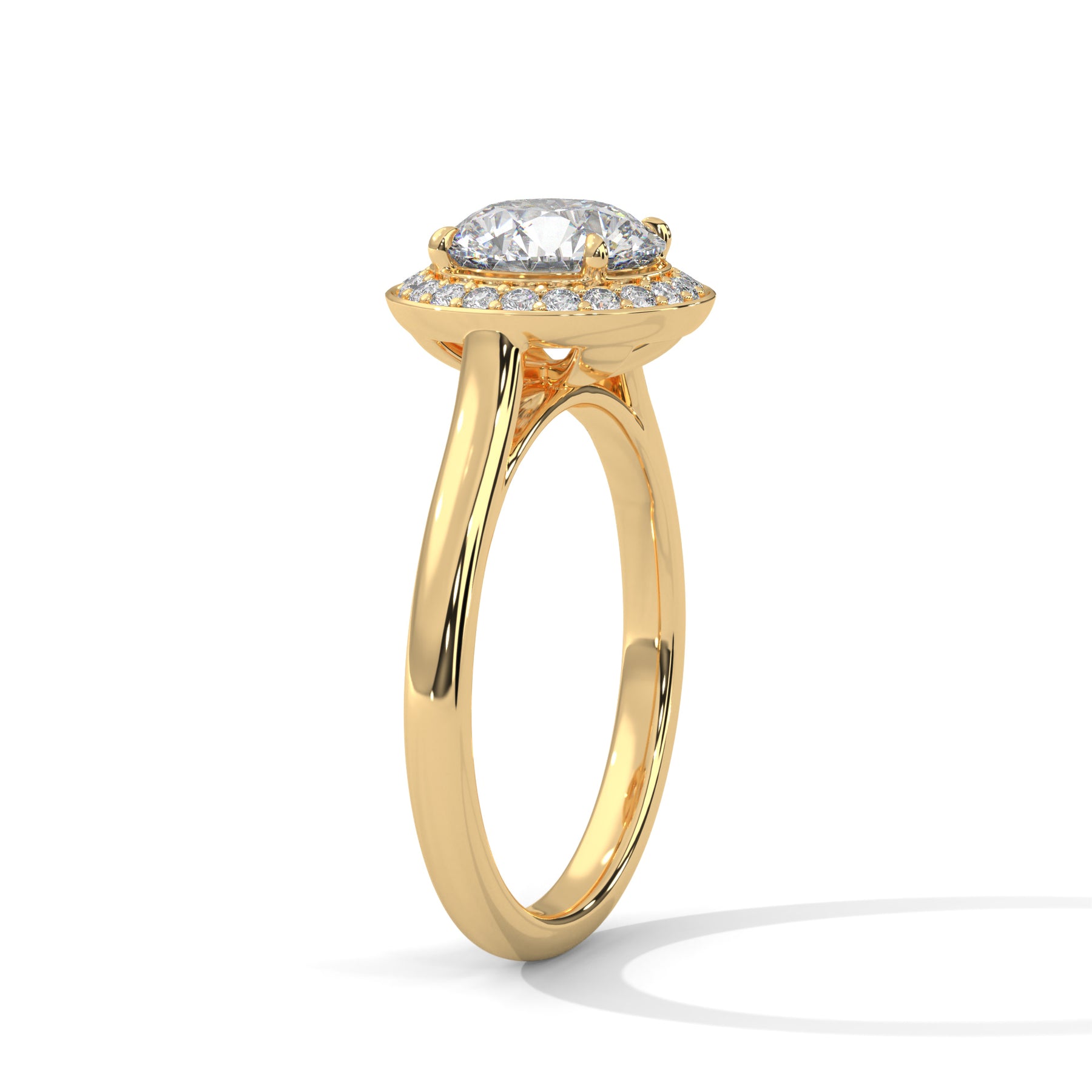 14K Yellow Gold 18K Yellow Gold Round