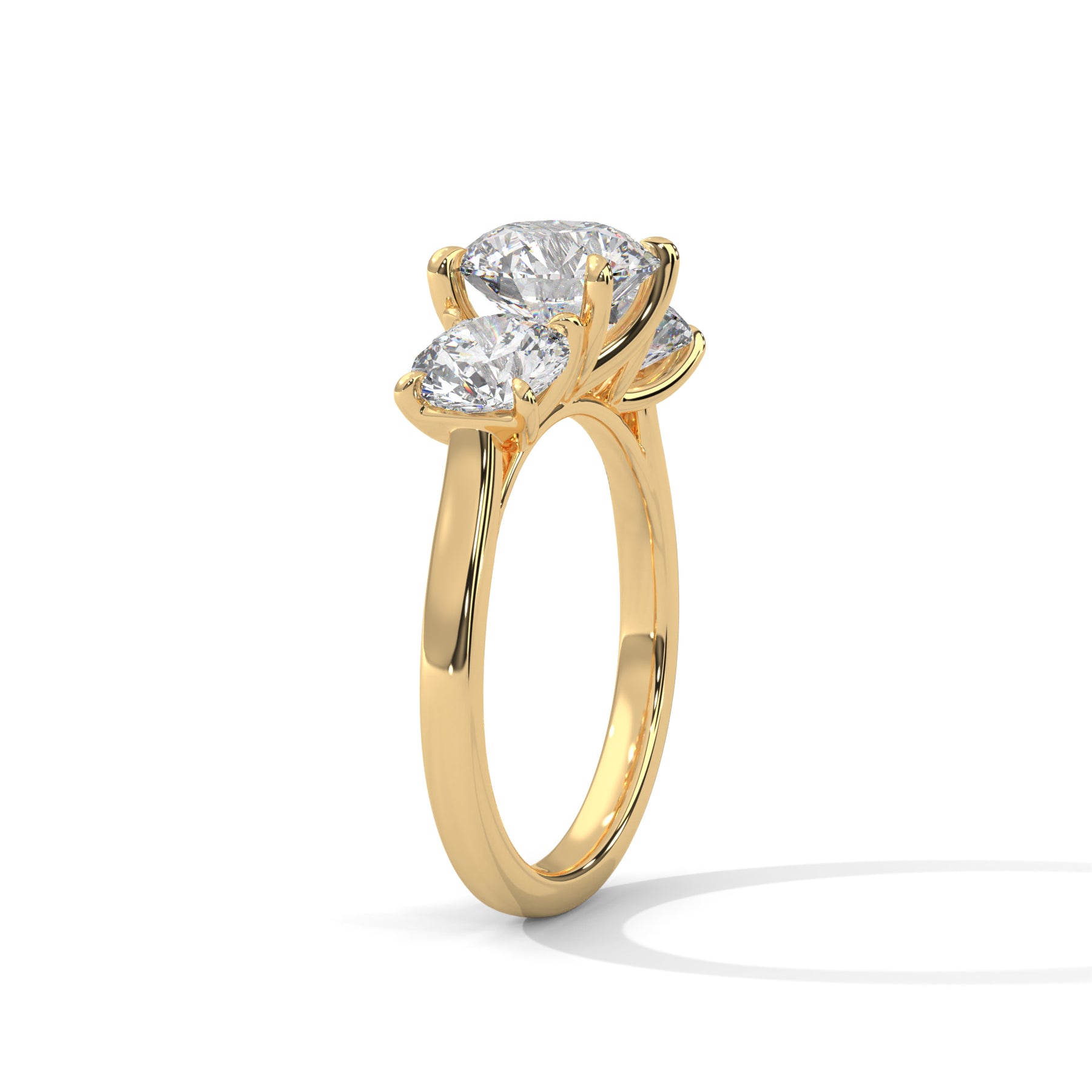 14K Yellow Gold 18K Yellow Gold Round