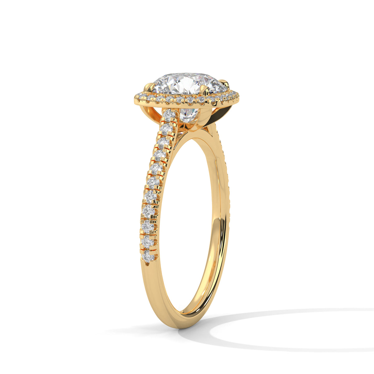 14K Yellow Gold 18K Yellow Gold Round