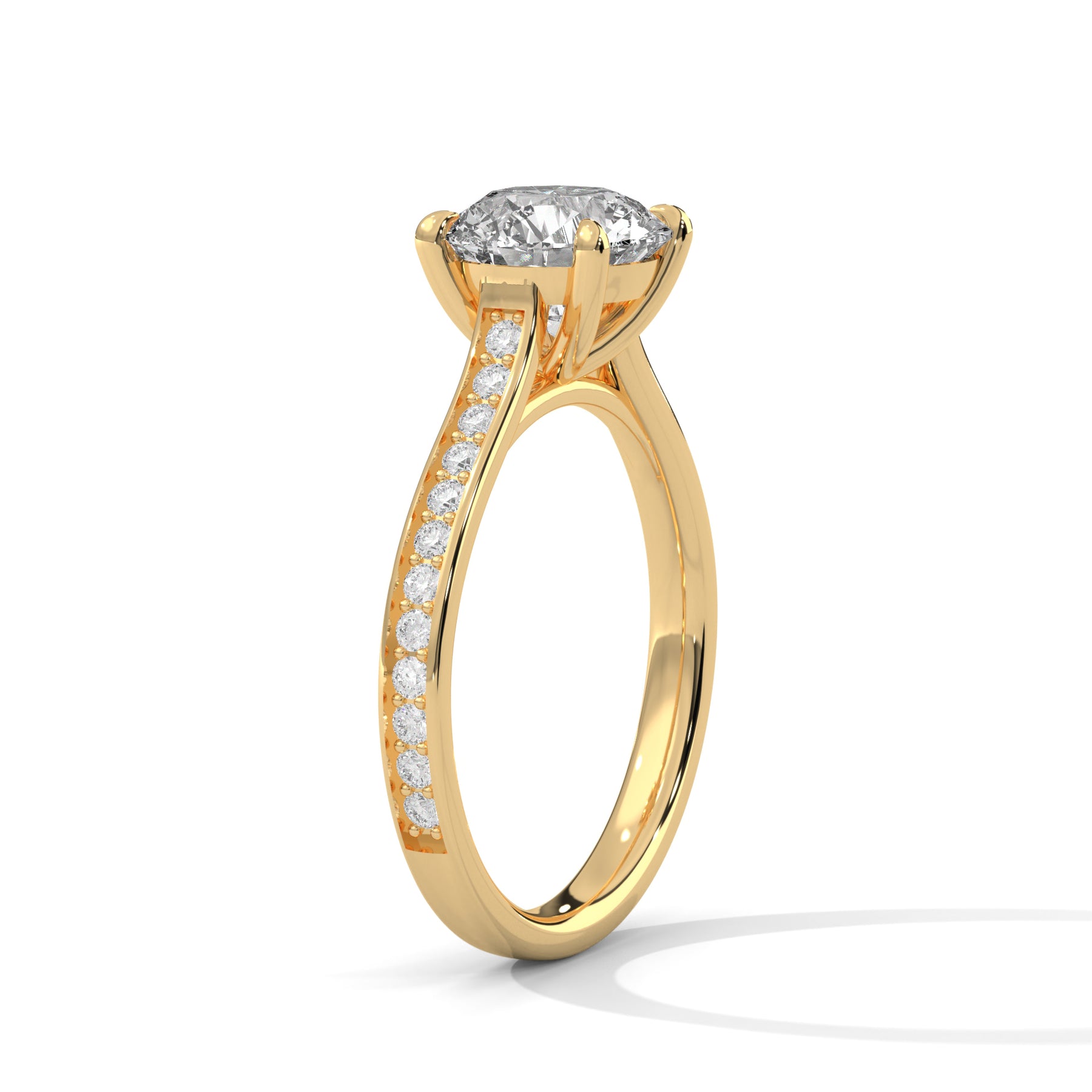 14K Yellow Gold 18K Yellow Gold Round