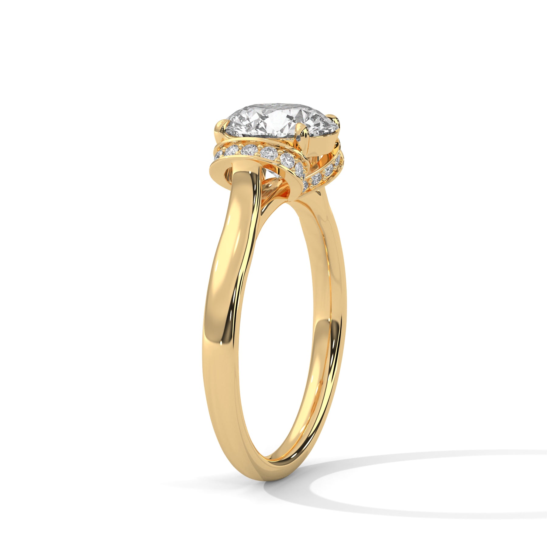 14K Yellow Gold 18K Yellow Gold Round