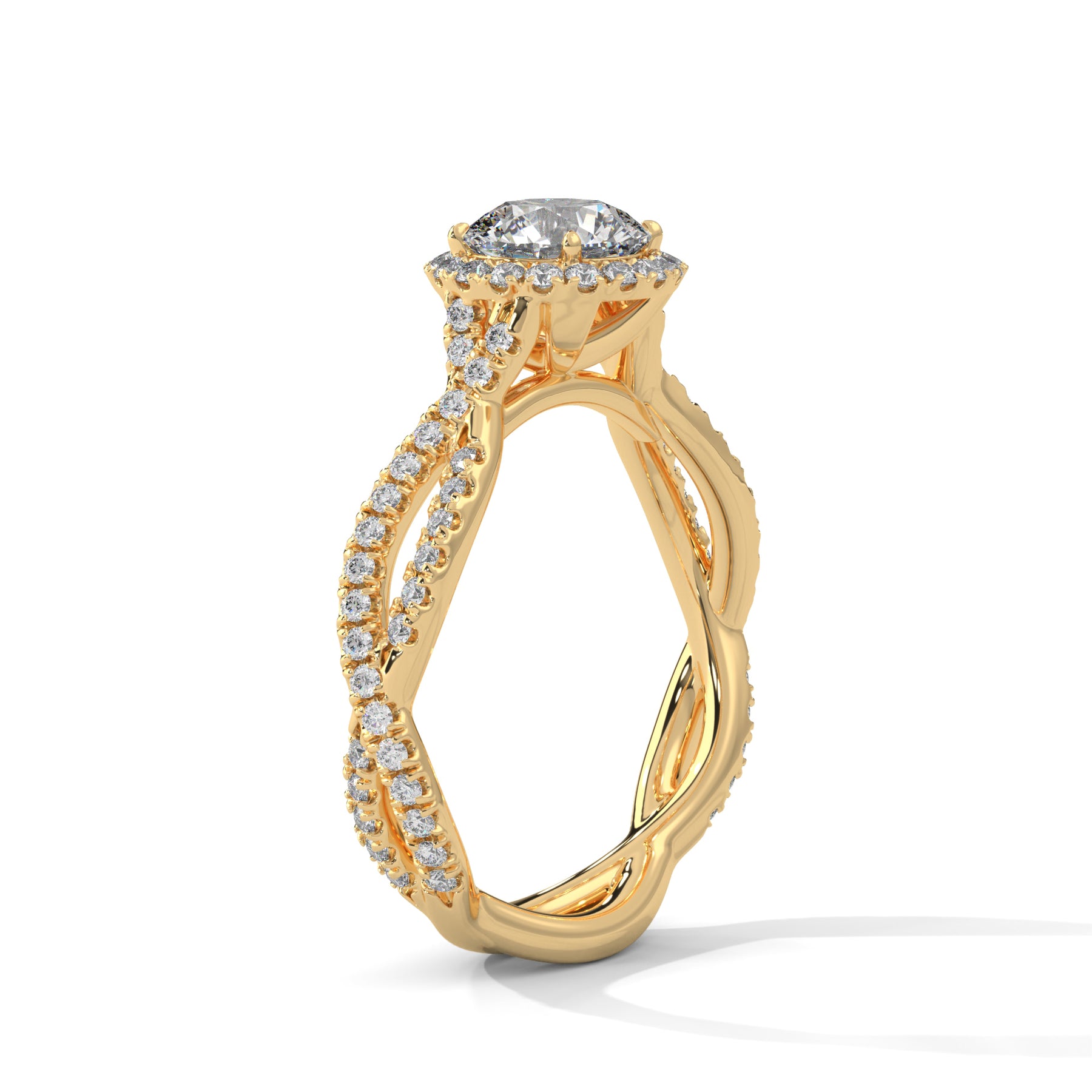 14K Yellow Gold 18K Yellow Gold Round