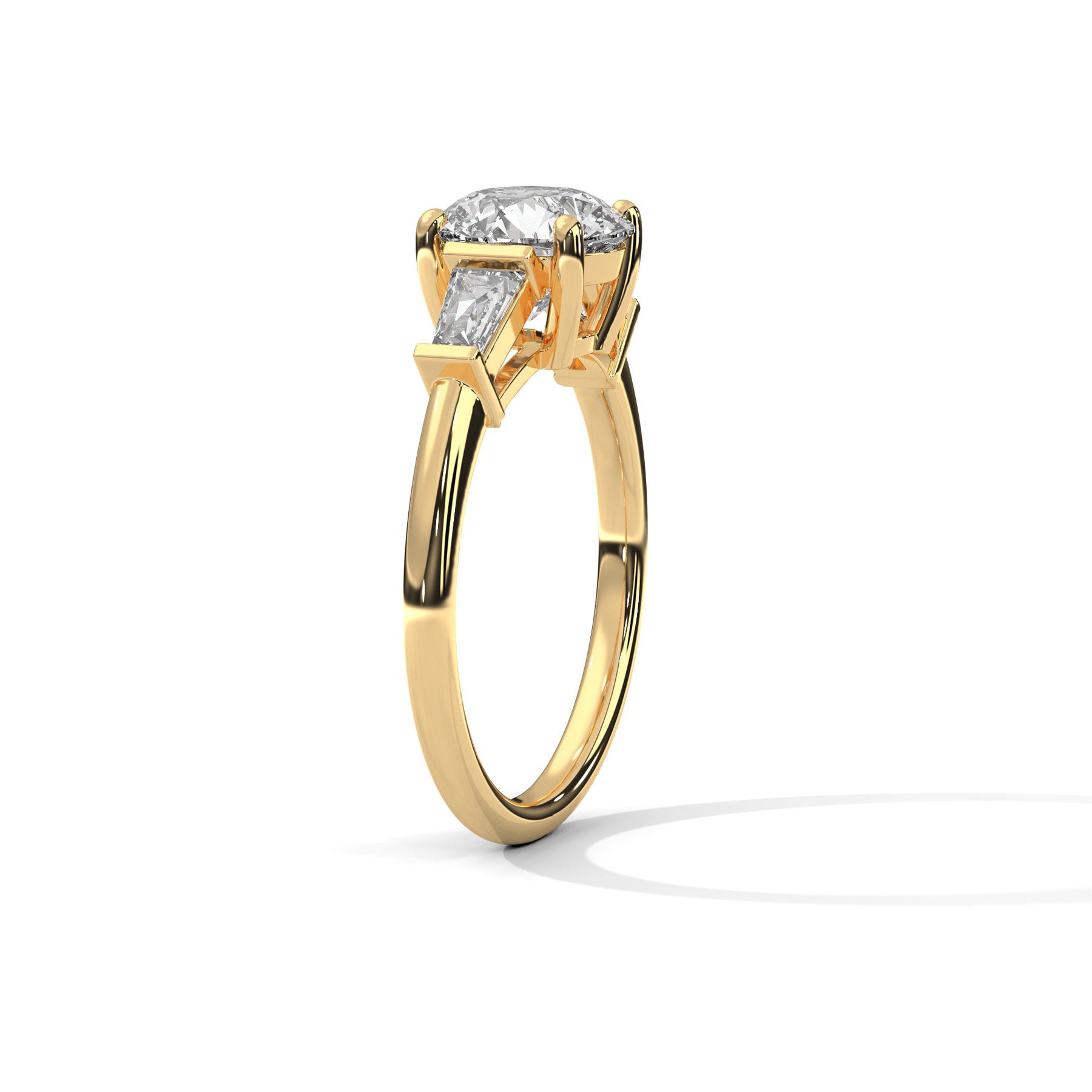 14K Yellow Gold 18K Yellow Gold Round