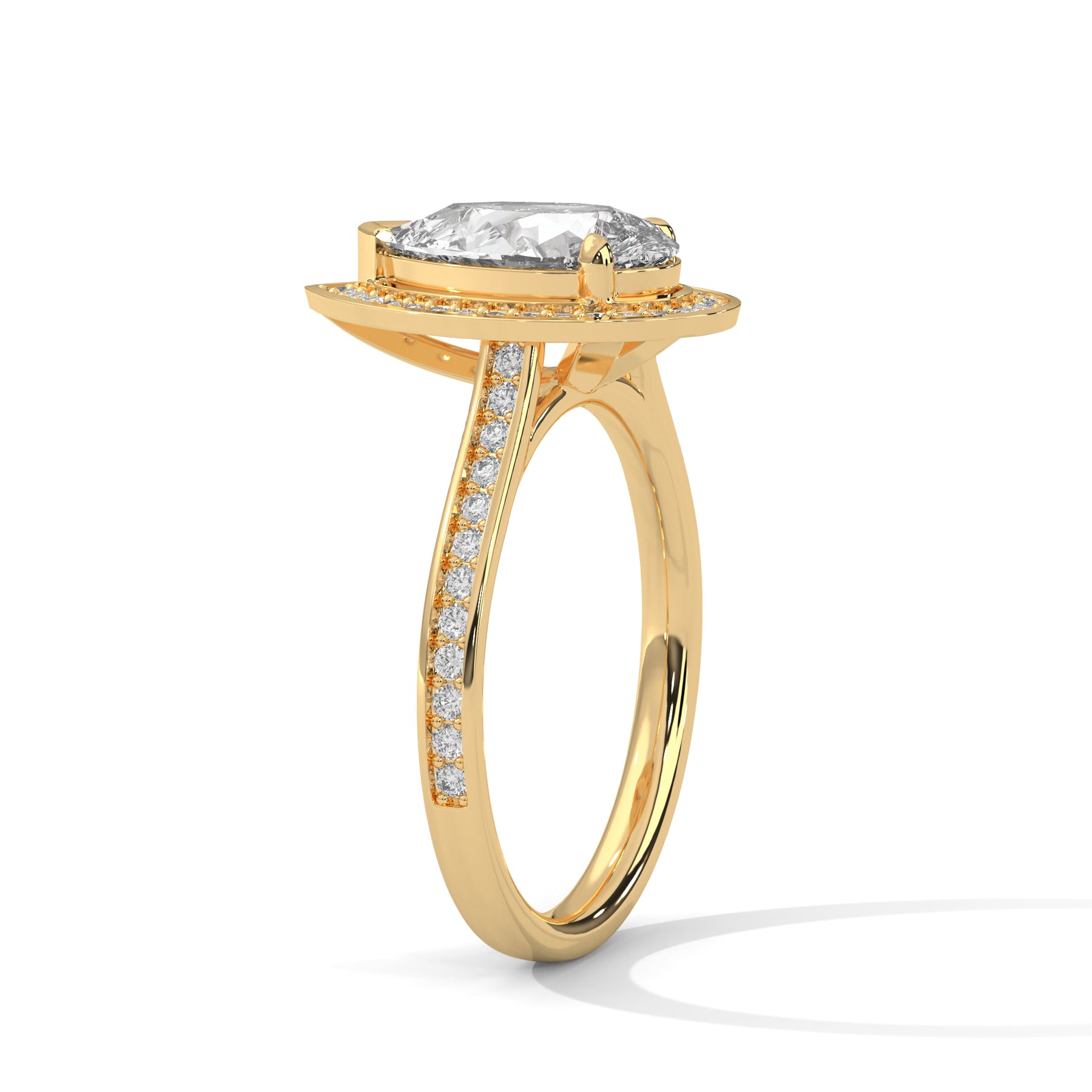 14K Yellow Gold 18K Yellow Gold Pear