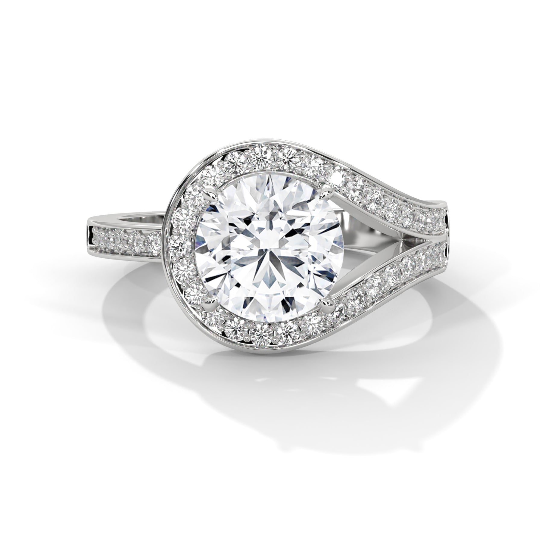 14K White Gold 18K White Gold Platinum Round