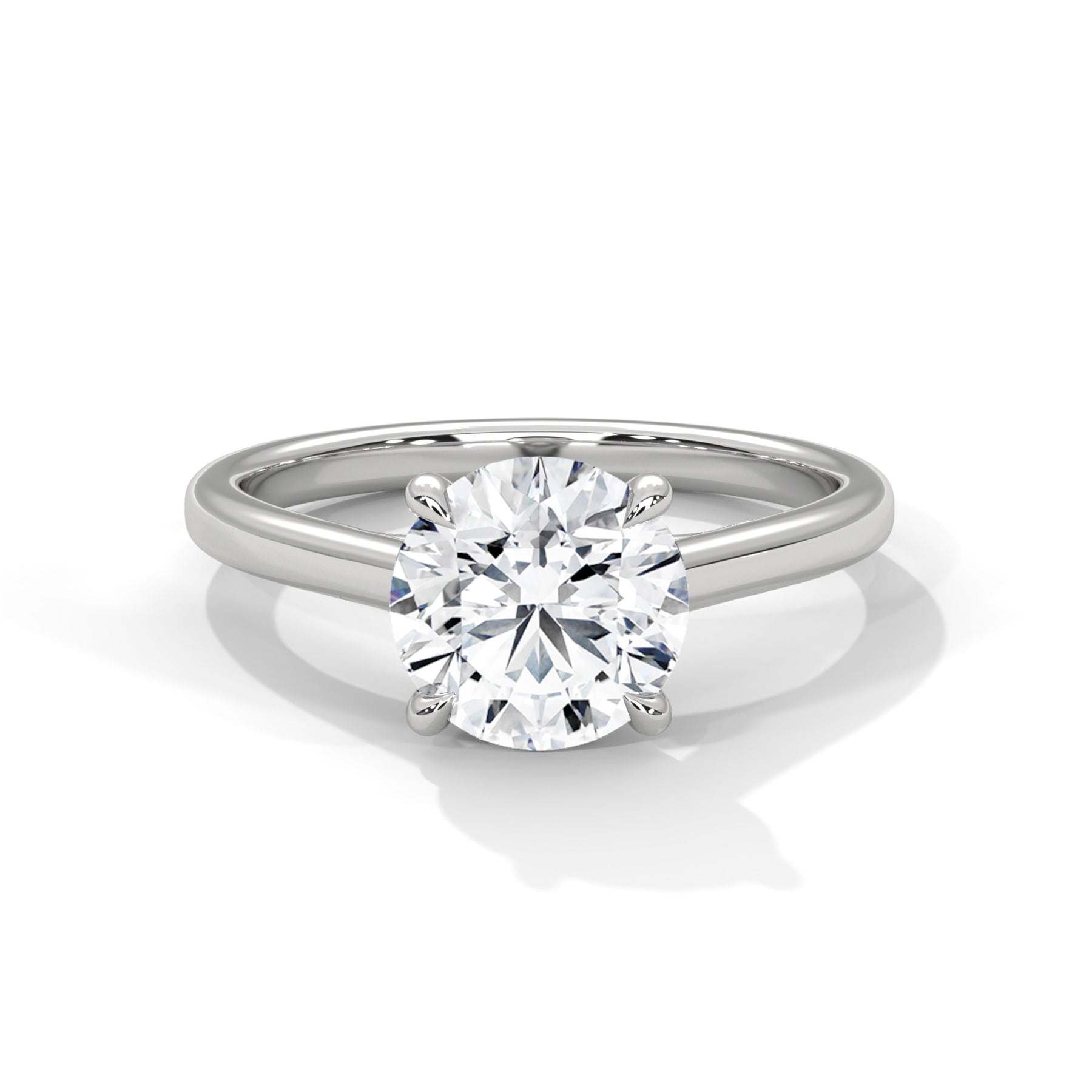 14K White Gold 18K White Gold Platinum Round