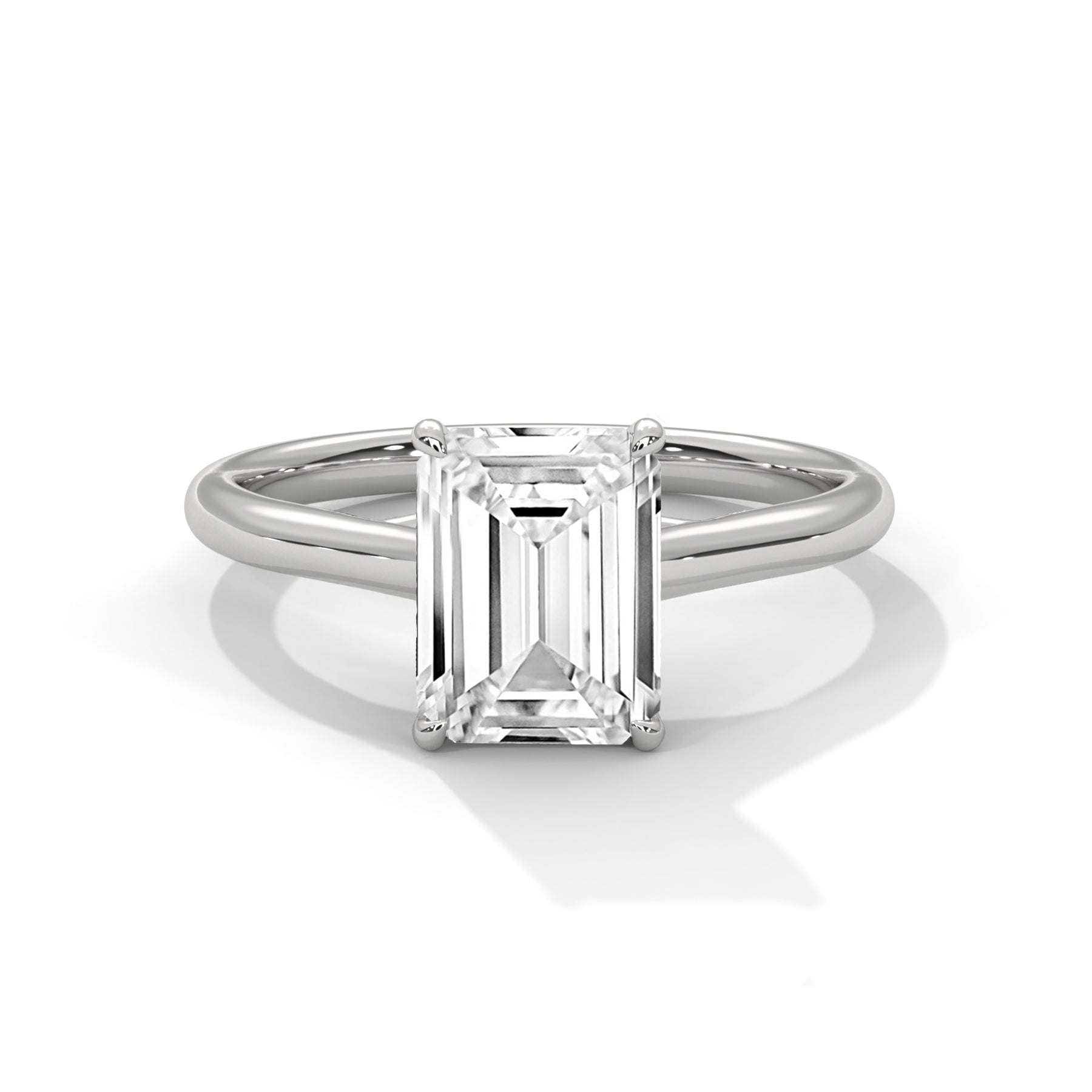 14K White Gold 18K White Gold Platinum Emerald