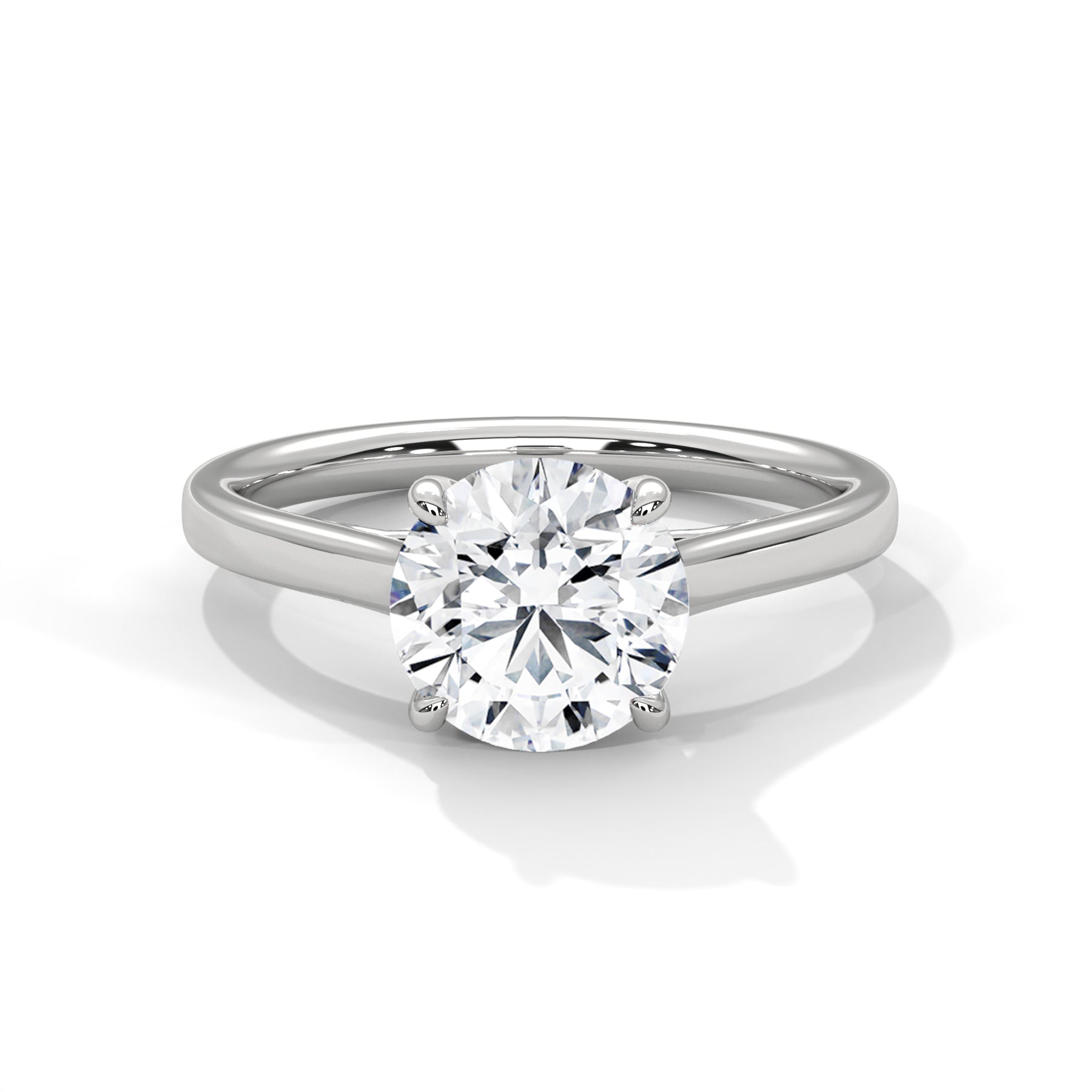 14K White Gold 18K White Gold Platinum Round
