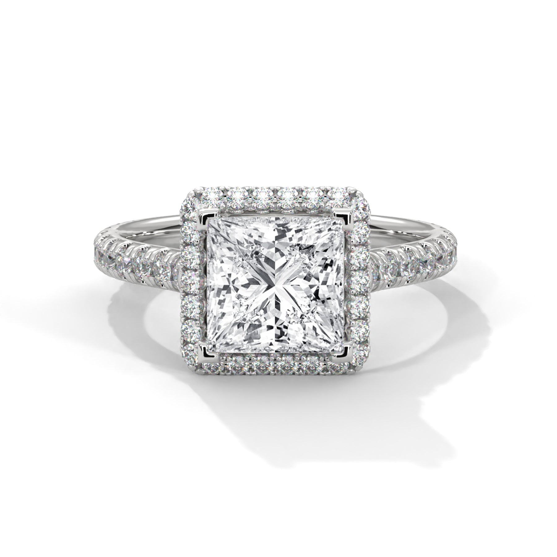 14K White Gold 18K White Gold Platinum Princess