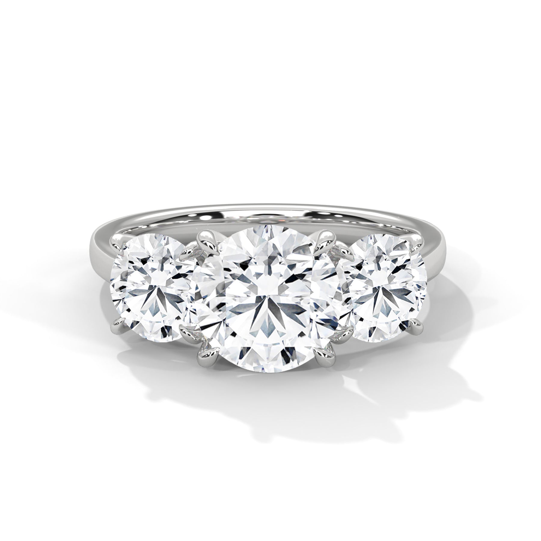 14K White Gold 18K White Gold Platinum Round