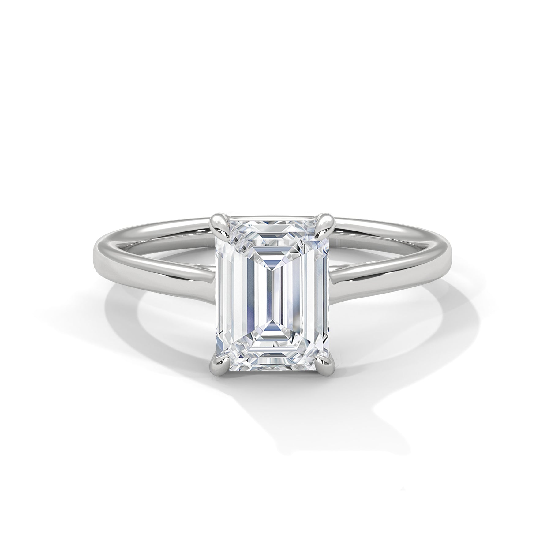 14K White Gold 18K White Gold Platinum Emerald