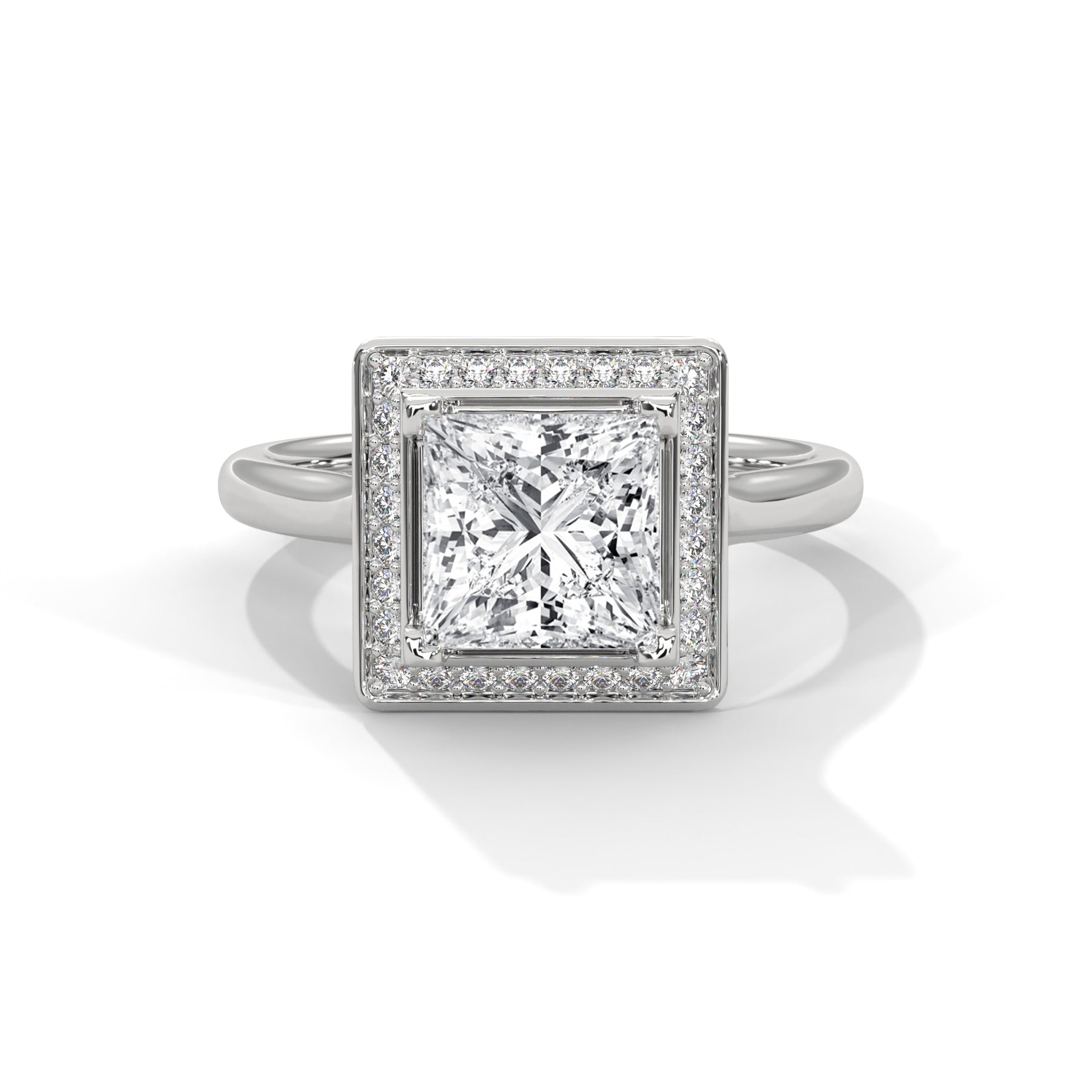 14K White Gold 18K White Gold Platinum Princess