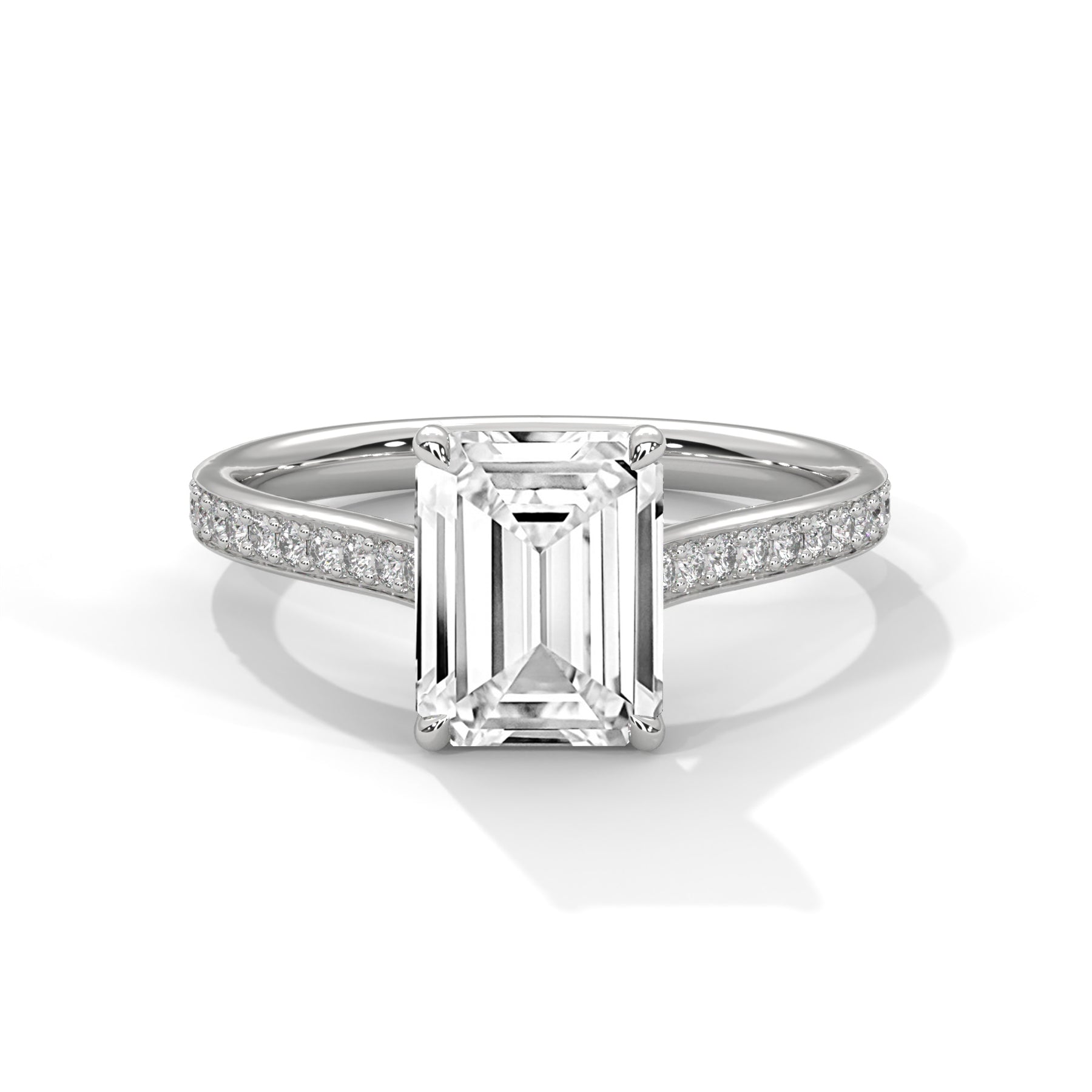 14K White Gold 18K White Gold Platinum Emerald