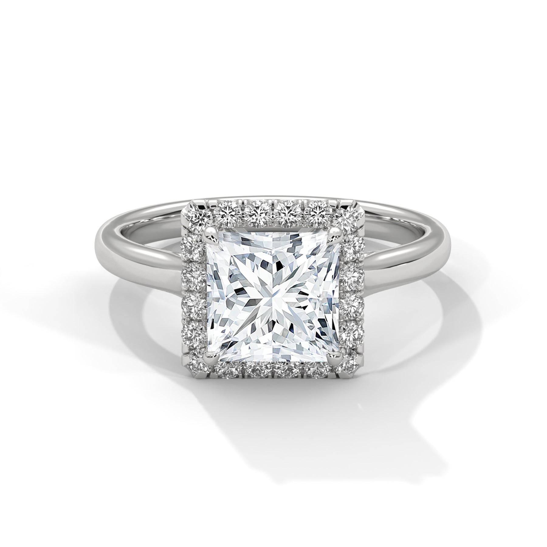 14K White Gold 18K White Gold Platinum Princess